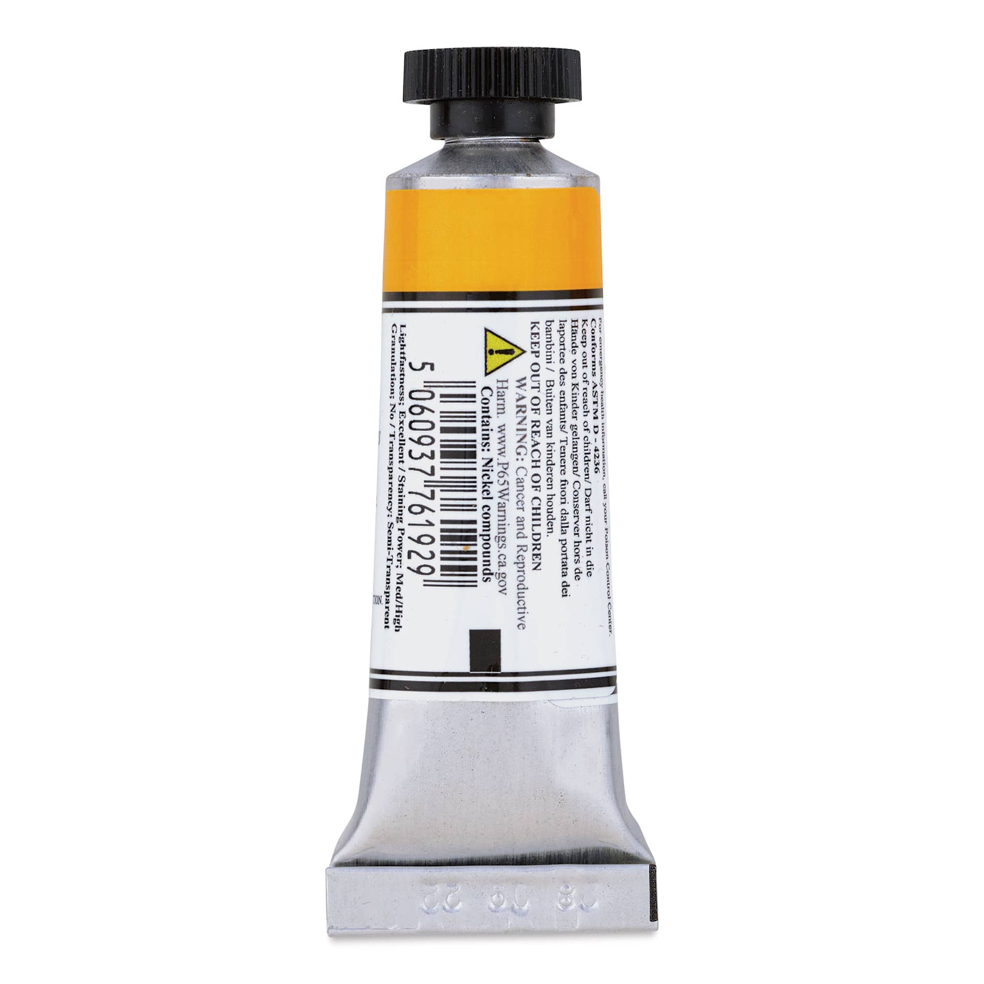 Michael Harding Artists Watercolor - New Gamboge, 15 ml back Michael Harding Artists Watercolor - New Gamboge, 15 ml back
