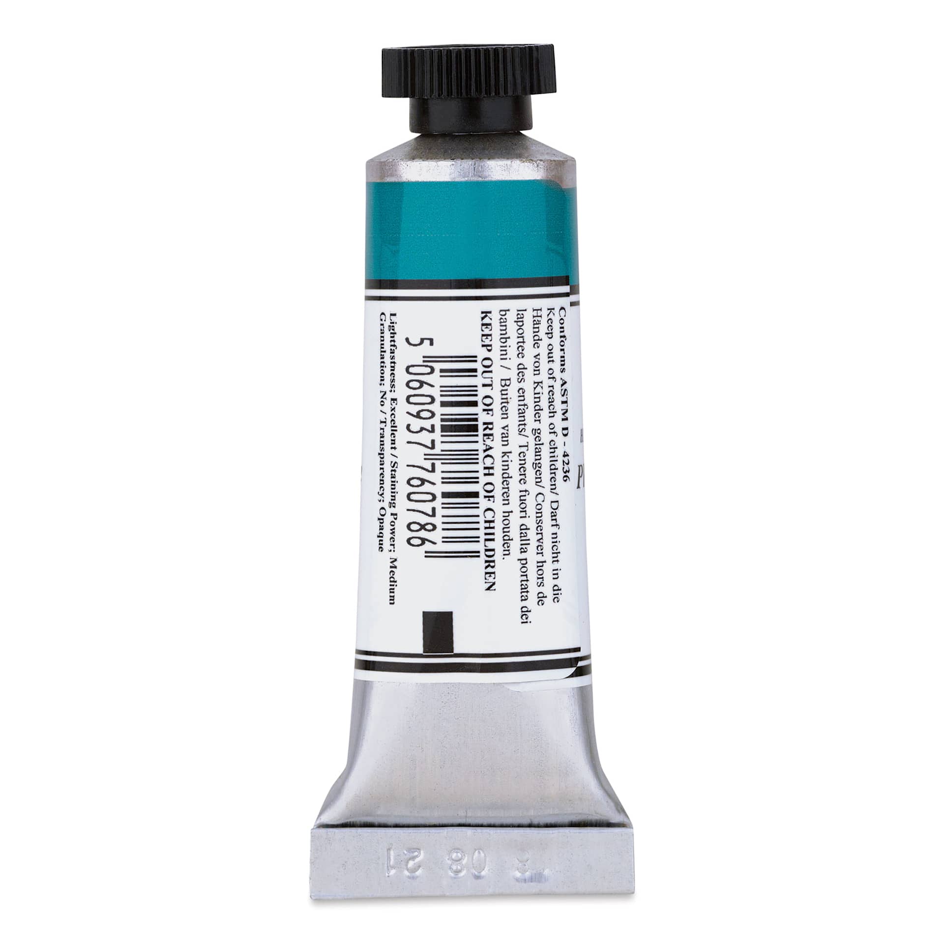 Michael Harding Artists Watercolor - Phthalocyanine Turquoise, 15 ml back