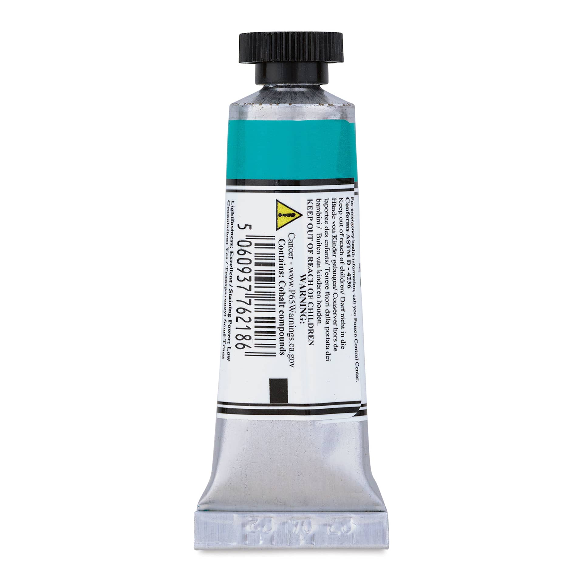 Michael Harding Artists Watercolor - Cobalt Teal Blue Shade, 15 ml back