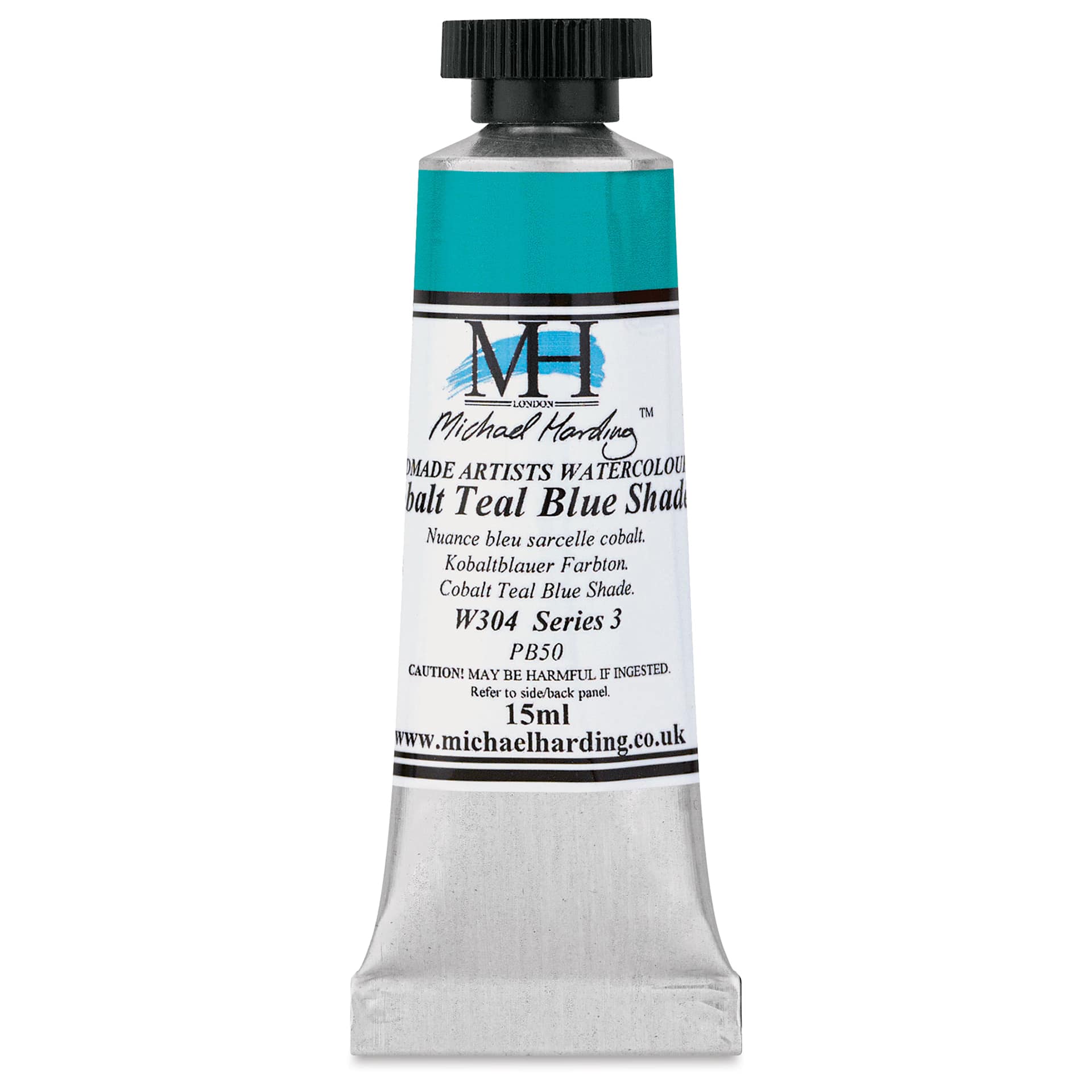 Michael Harding Artists Watercolor - Cobalt Teal Blue Shade, 15 ml