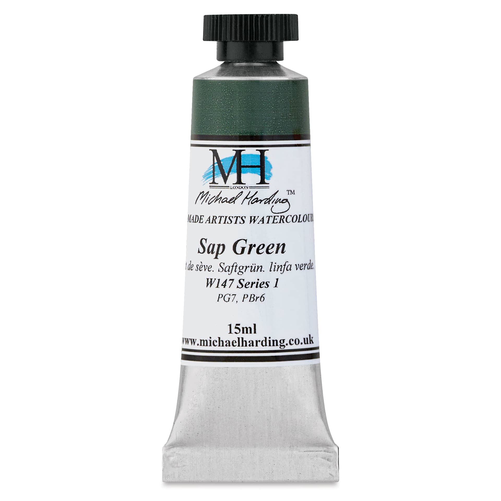 Michael Harding Artists Watercolor - Sap Green, 15 ml