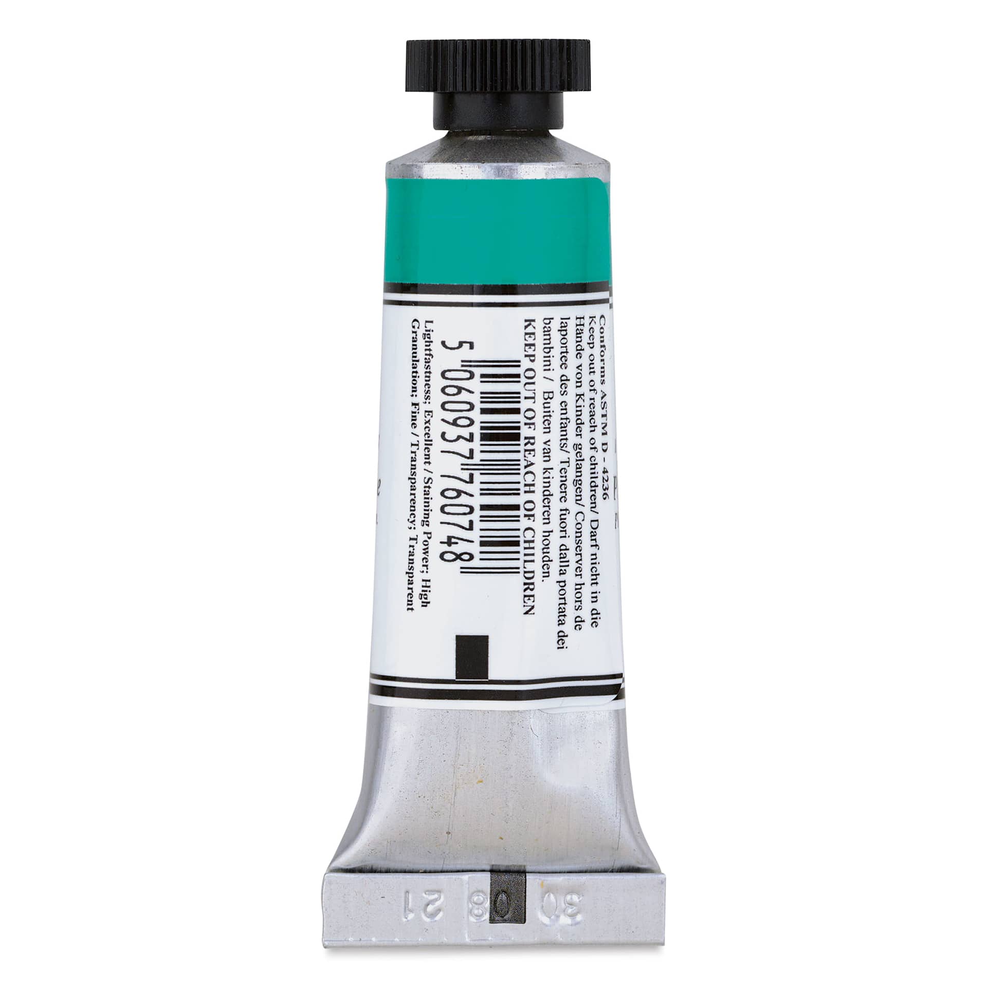 Michael Harding Artists Watercolor - Phthalocyanine Green Lake, 15 ml back