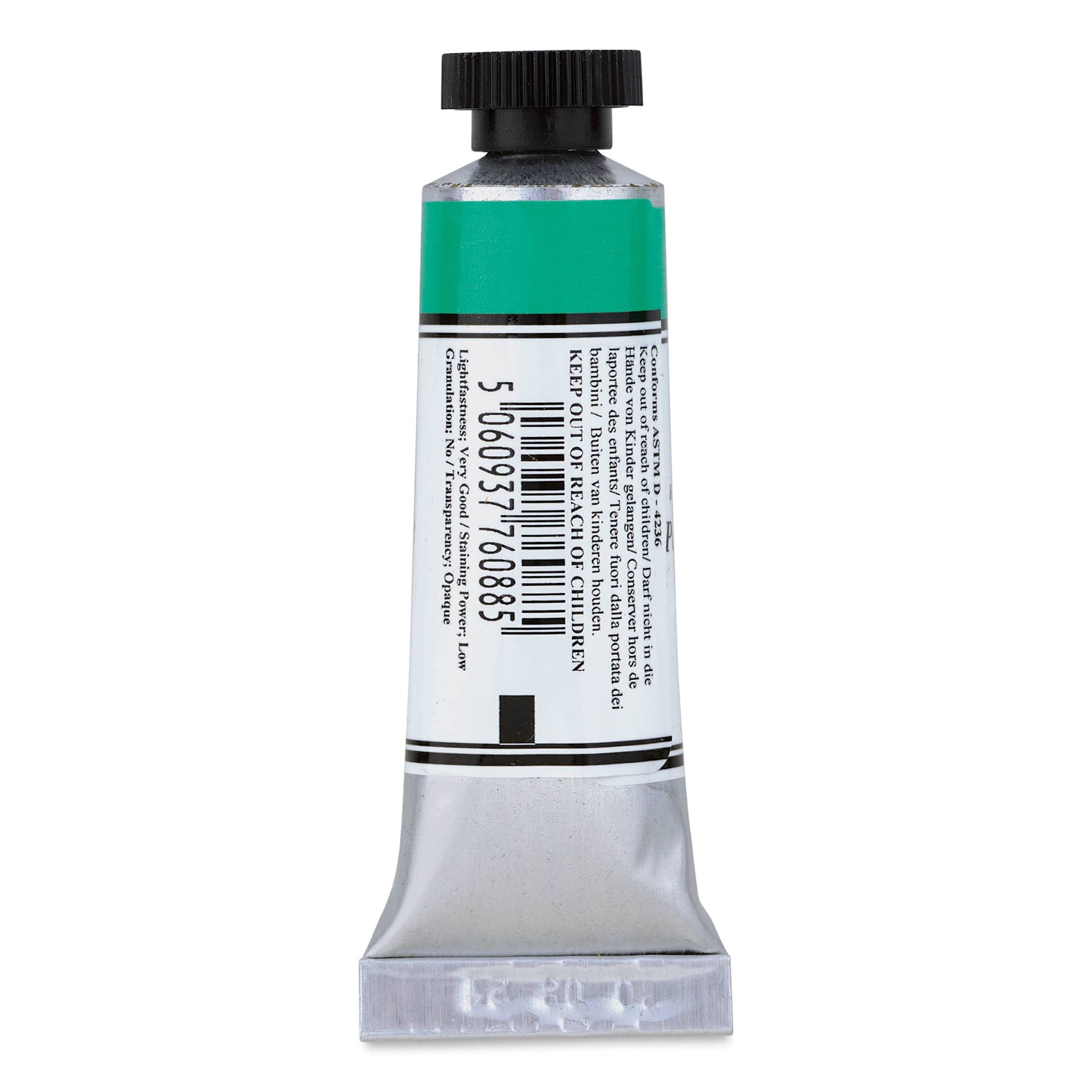 Michael Harding Artists Watercolor - Permanent Green Light, 15 ml back