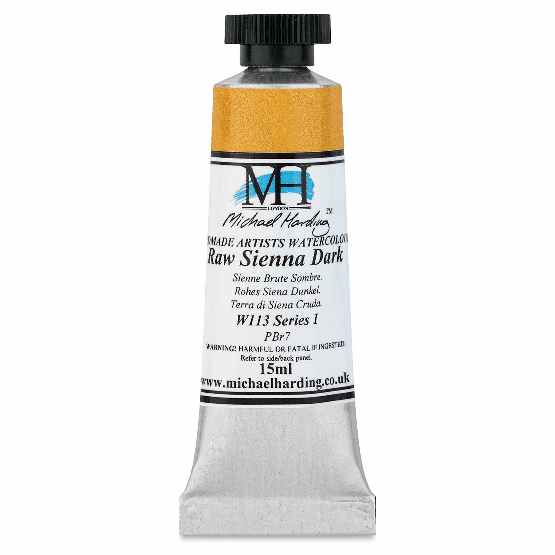 Michael Harding Artists Watercolor - Raw Sienna Dark, 15 ml
