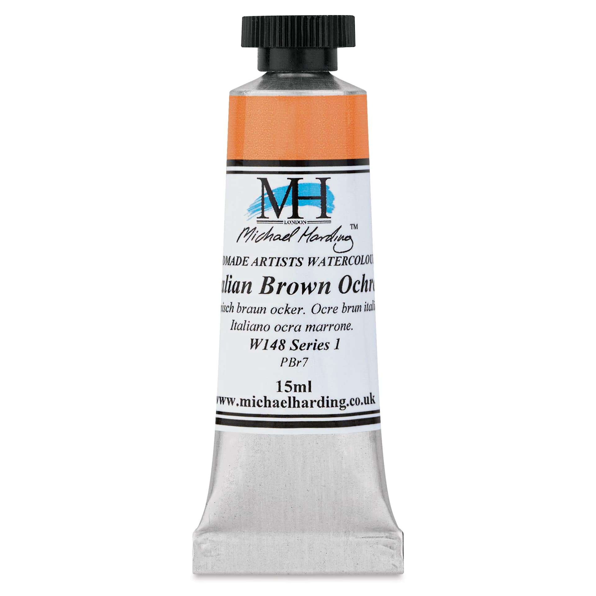 Michael Harding Artists Watercolor - Italian Brown Ochre, 15 ml