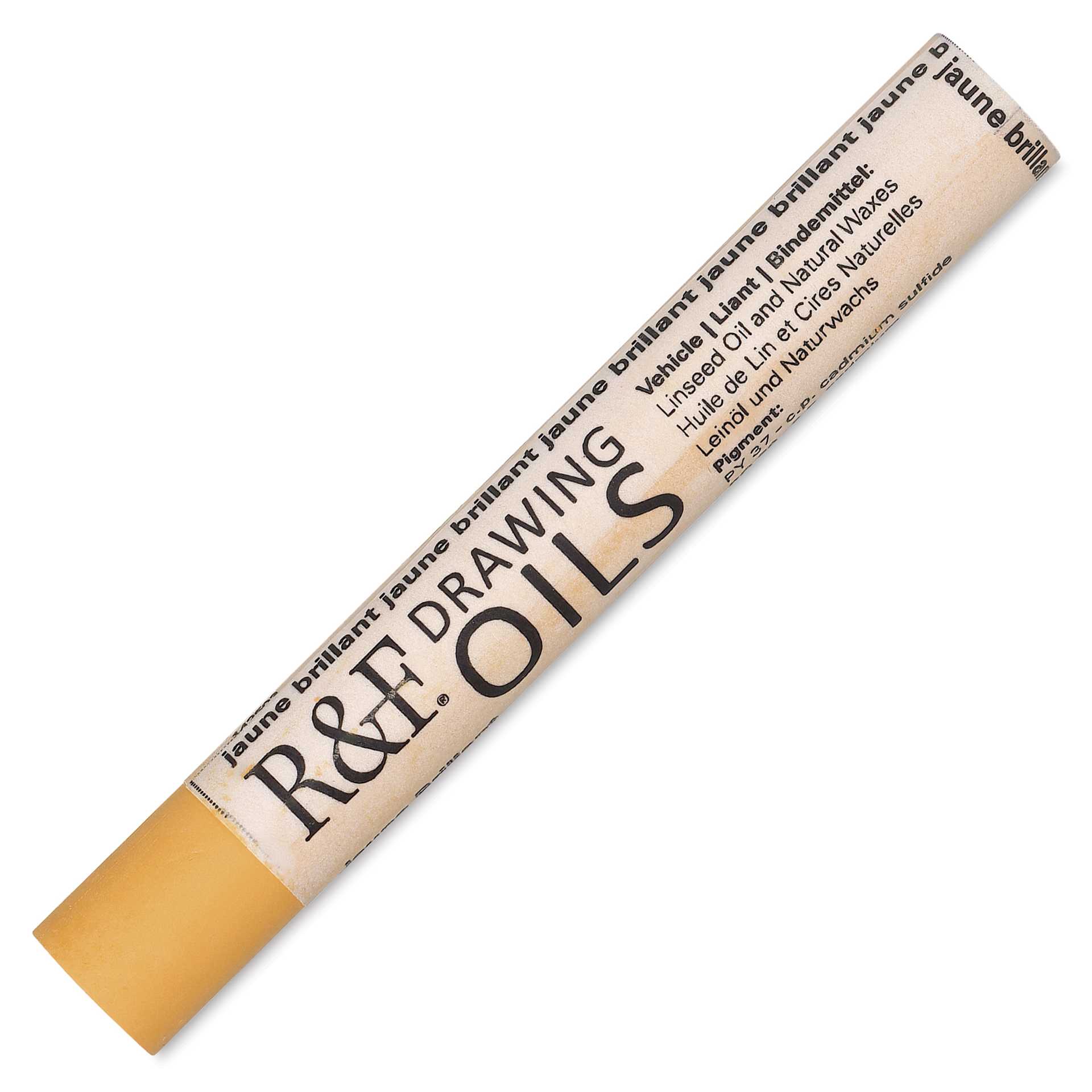 R&F Drawing Oil Stick - Jaune Brilliant, 12 ml