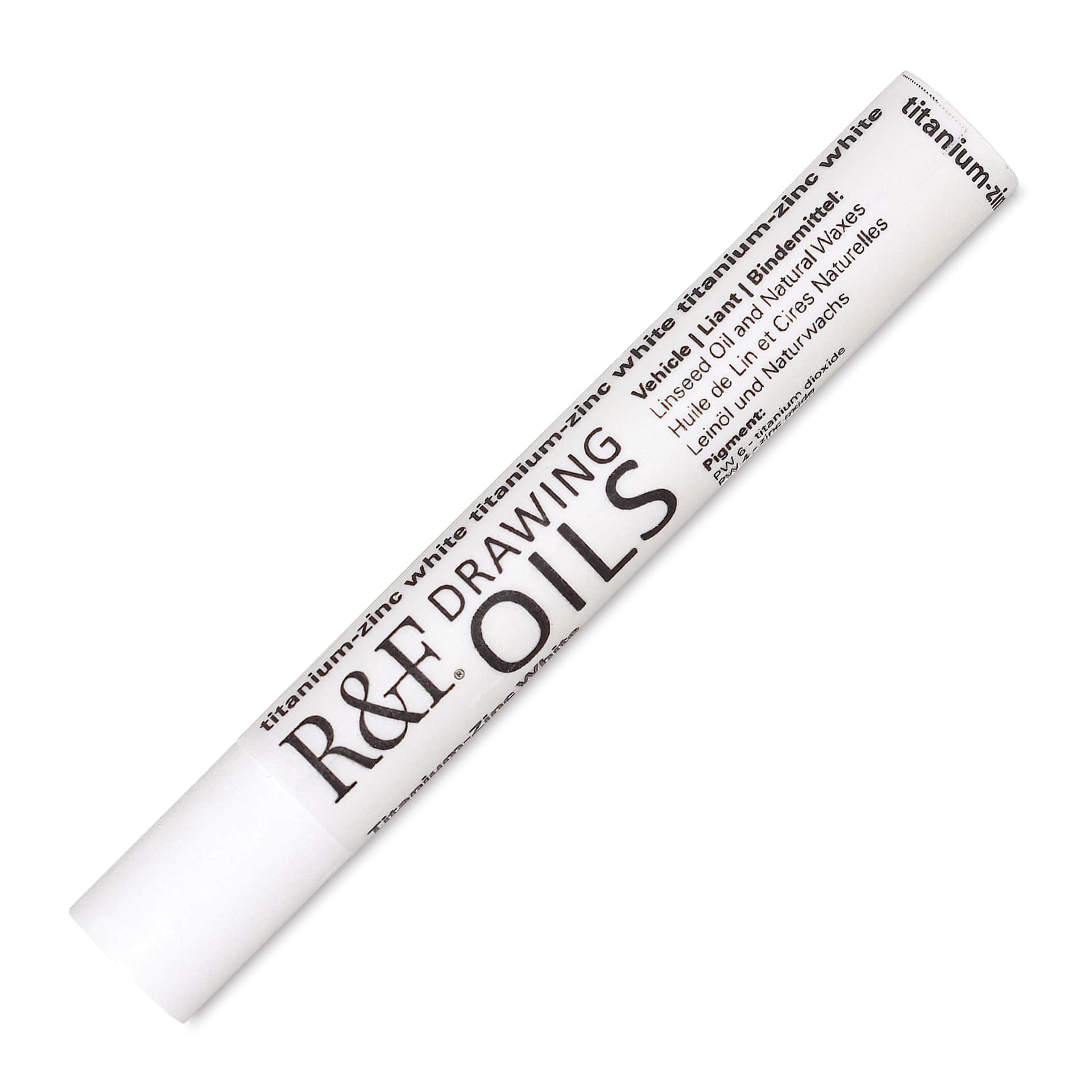 R&F Drawing Oil Stick - Titanium-Zinc White, 12 ml
