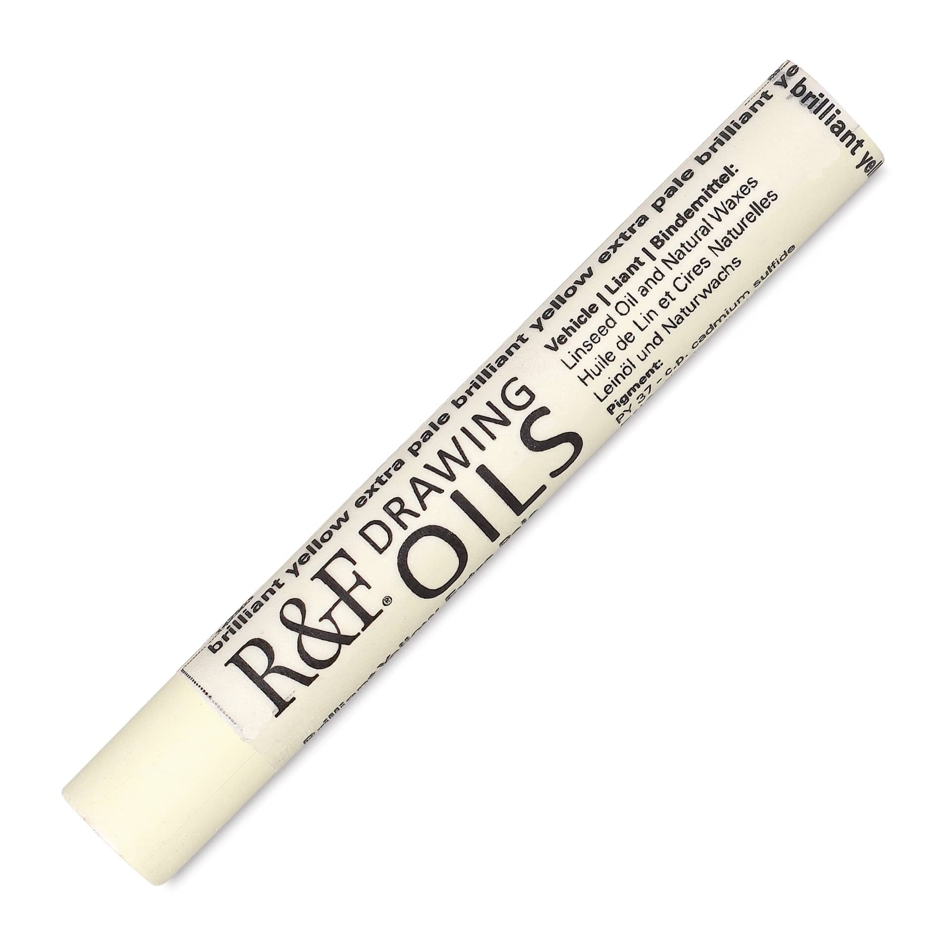 R&F Drawing Oil Stick - Brilliant Yellow Extra Pale, 12 ml