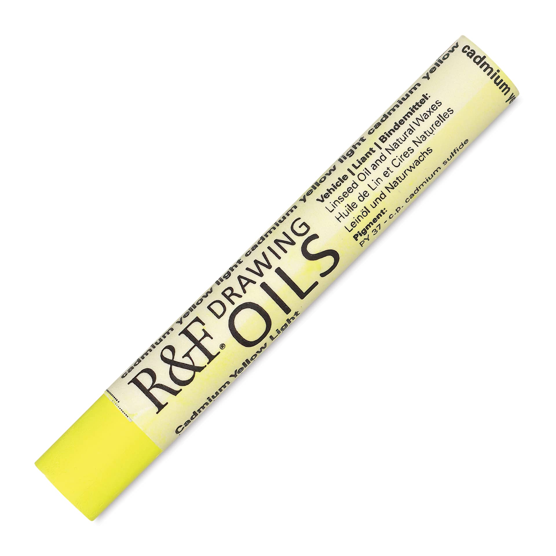 R&F Drawing Oil Stick - Cadmium Yellow Light, 12 ml
