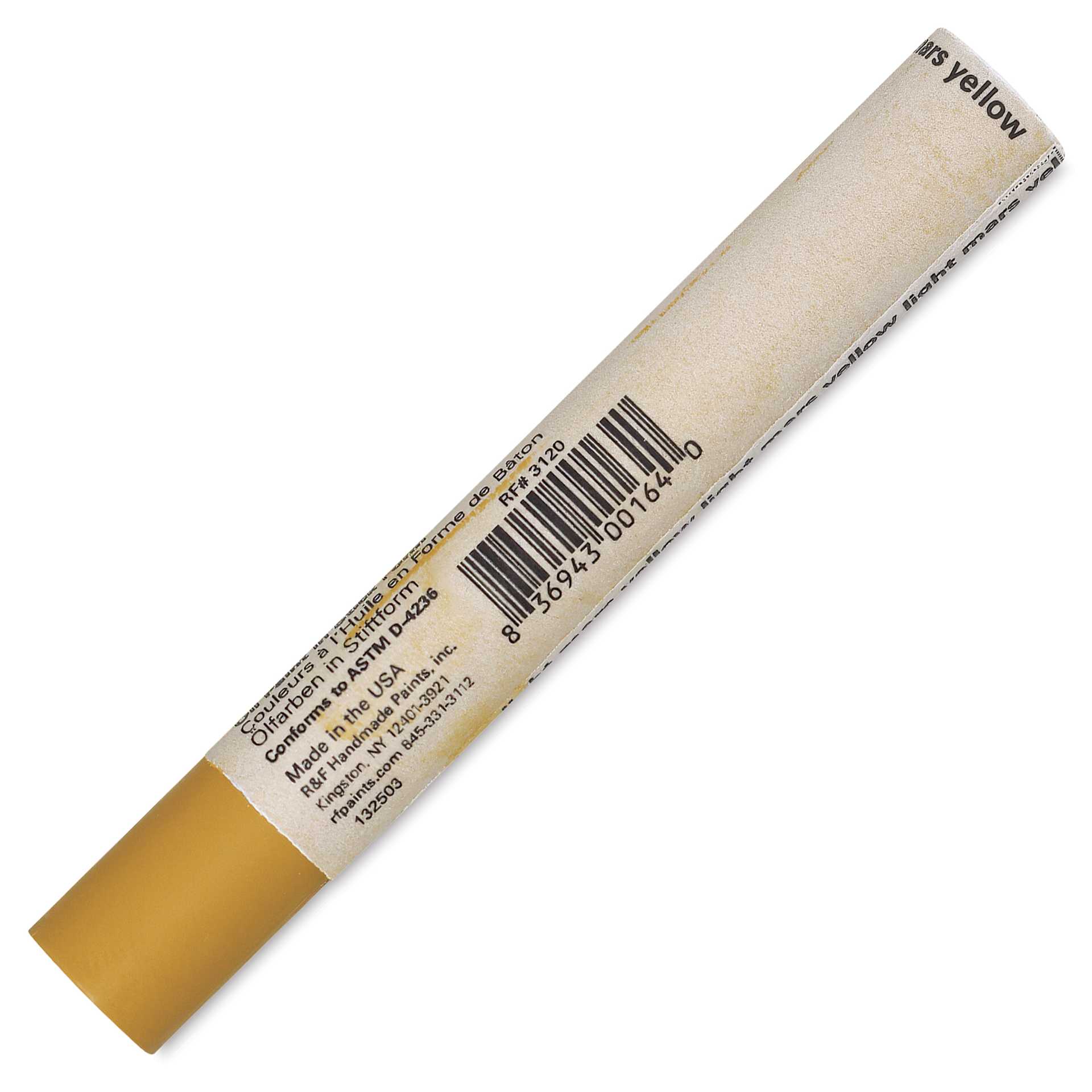 R&F Drawing Oil Stick - Mars Yellow Light, 12 ml