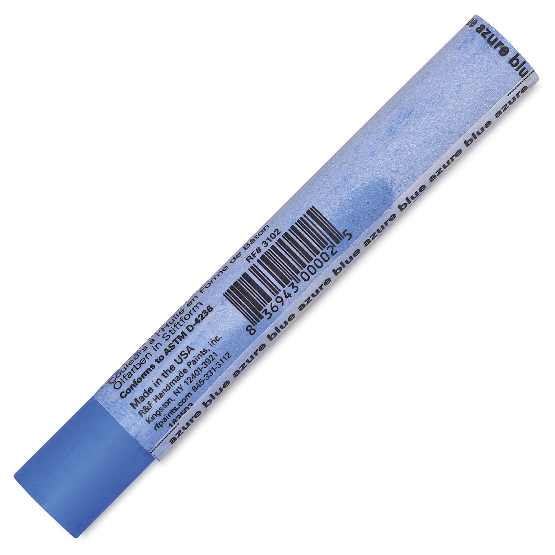 R&F Drawing Oil Stick - Azure Blue, 12 ml