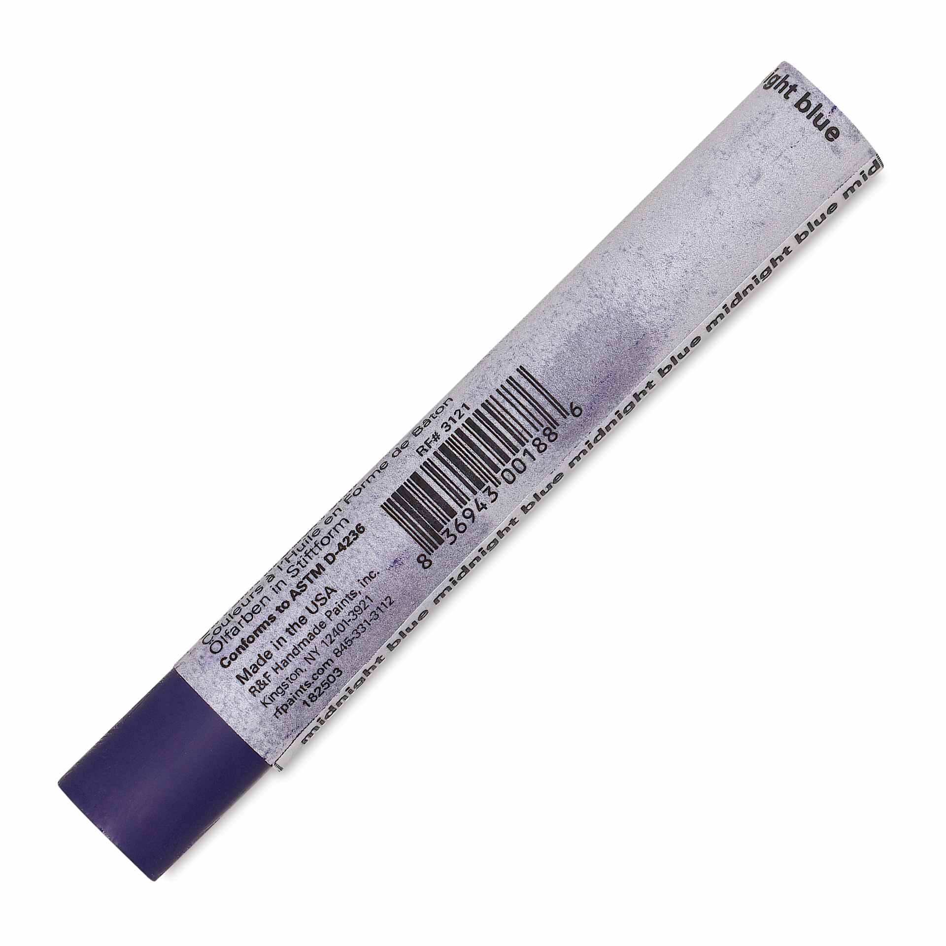 R&F Drawing Oil Stick - Midnight Blue, 12 ml back