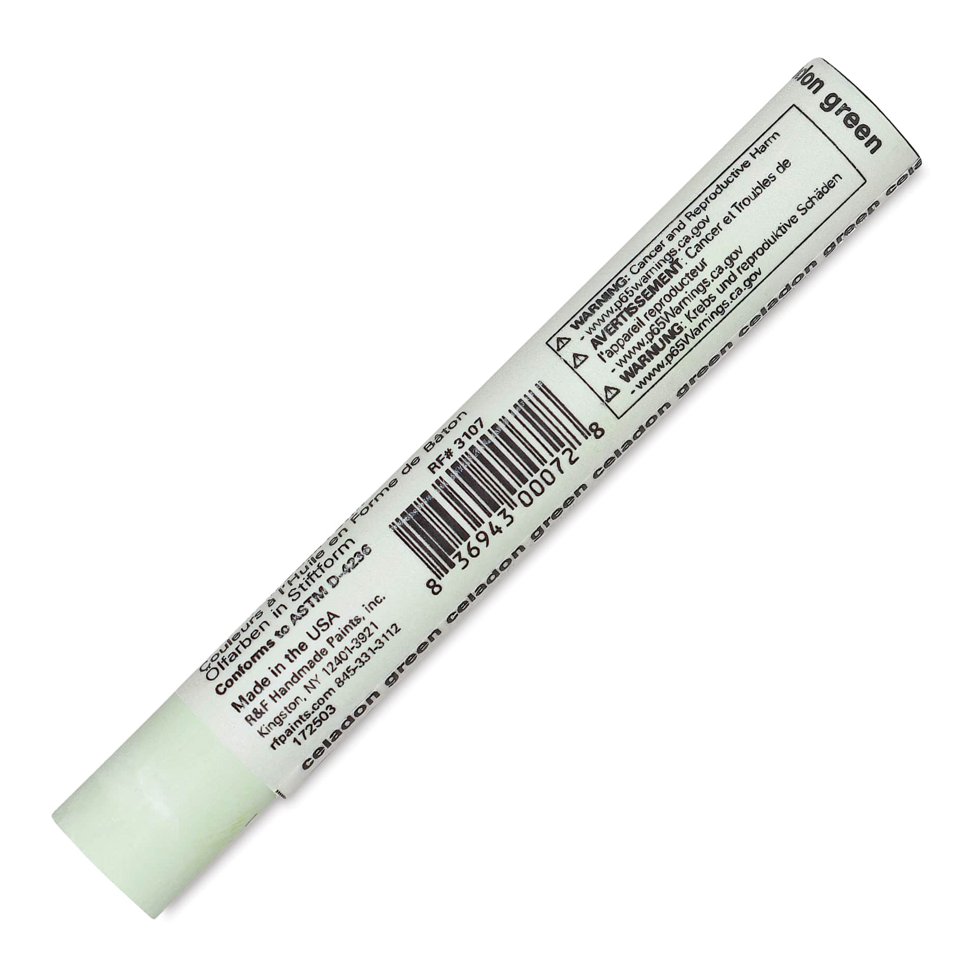 R&F Drawing Oil Stick - Celadon Green, 12 ml back