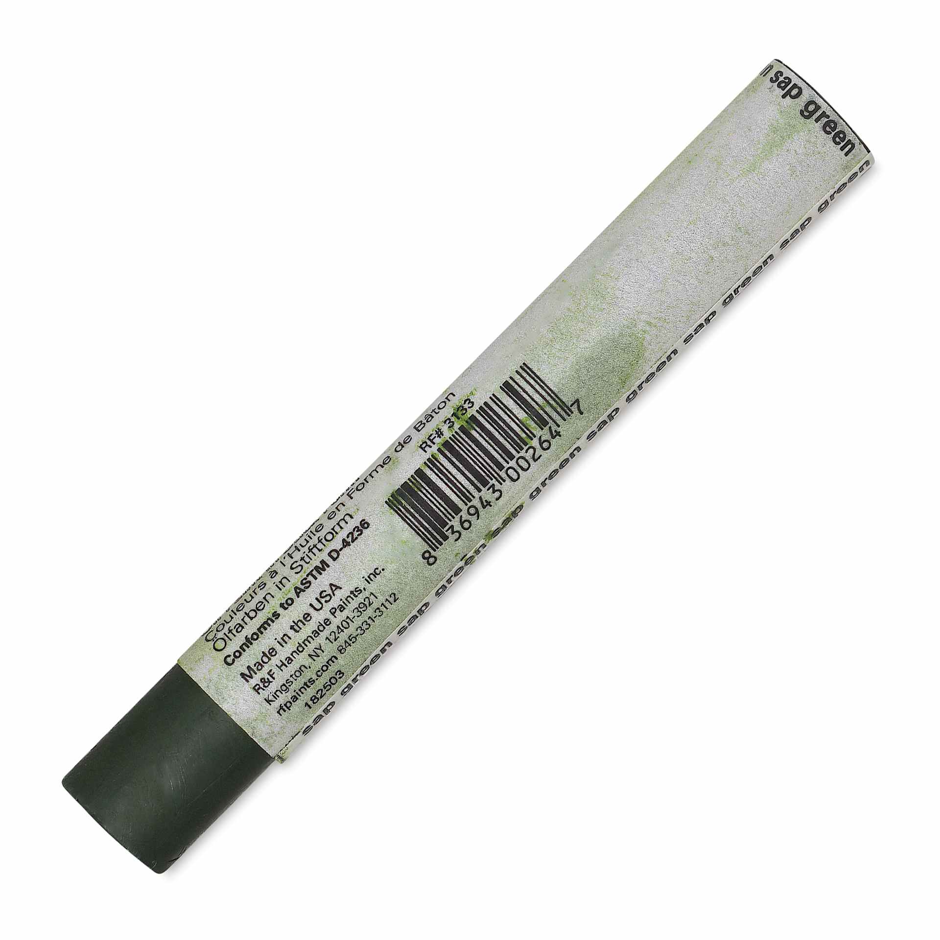 R&F Drawing Oil Stick - Sap Green, 12 ml back