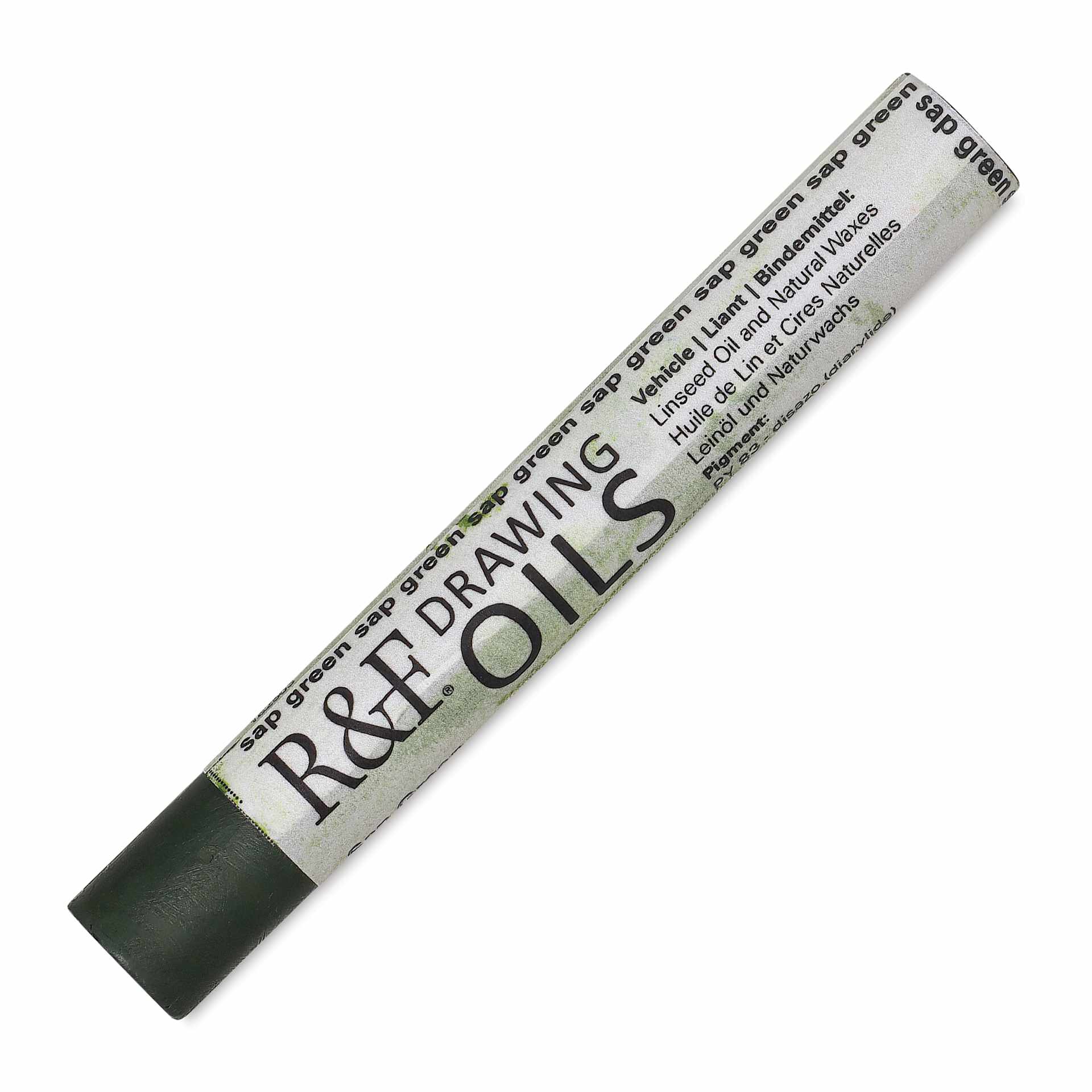 R&F Drawing Oil Stick - Sap Green, 12 ml