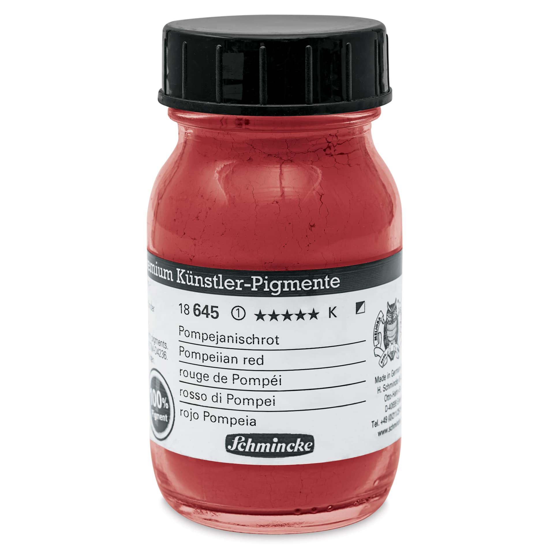 Schmincke Pigment - Pompeiian Red, 100 ml Jar