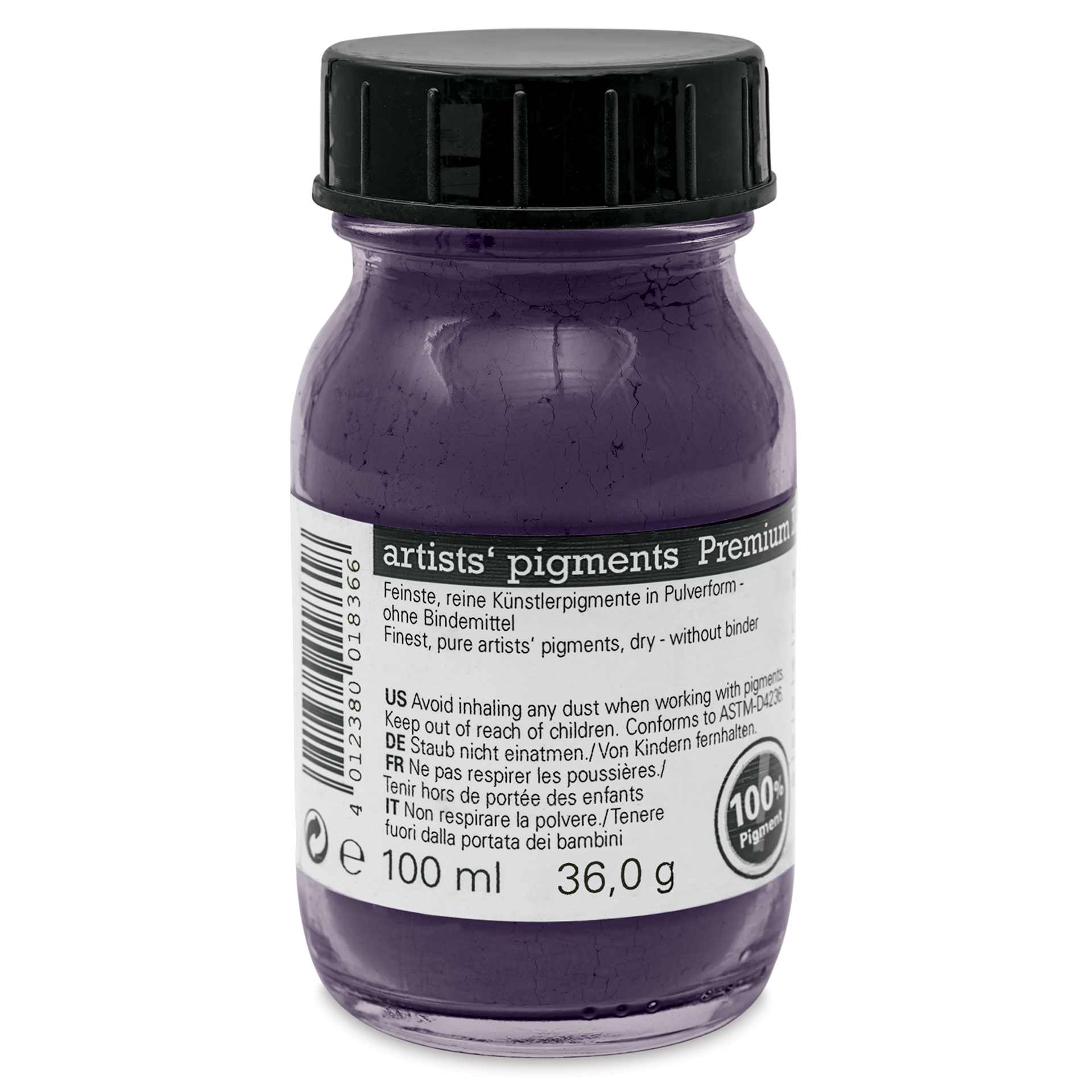 Schmincke Pigment - Indigo, 100 ml jar back