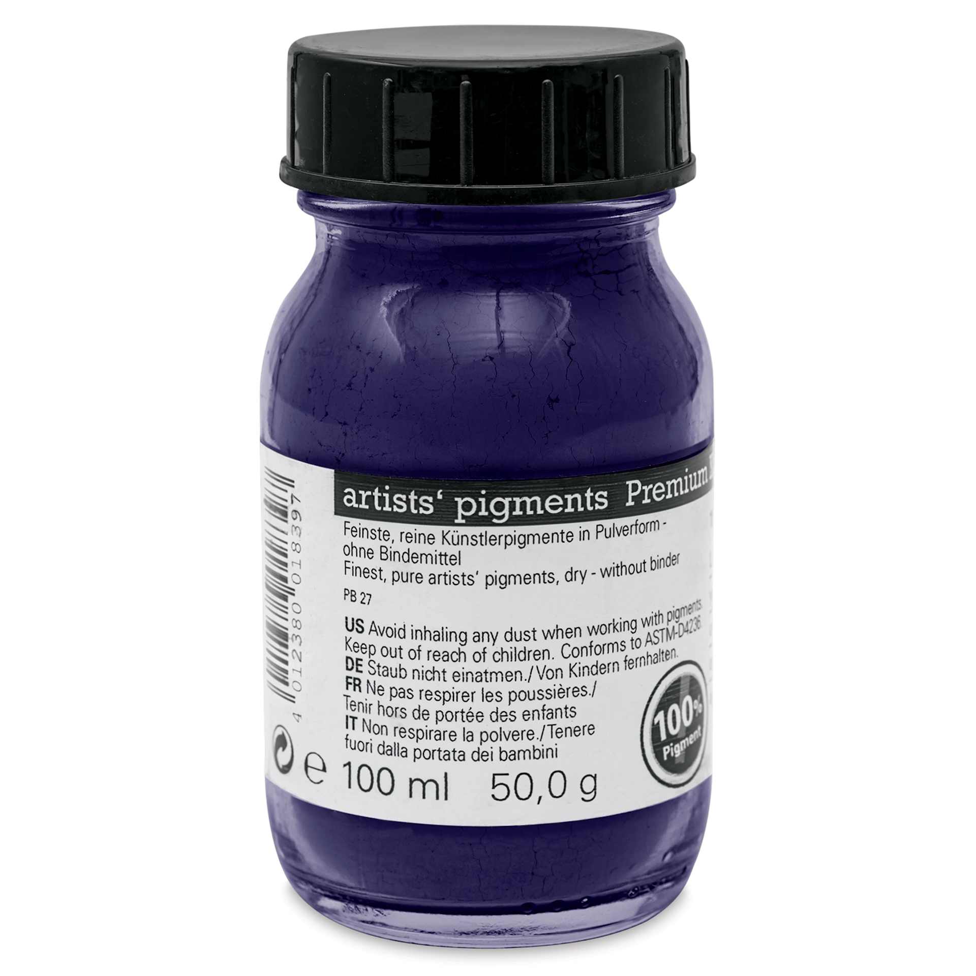Schmincke Pigment - Prussian/Paris Blue, 100 ml Jar back