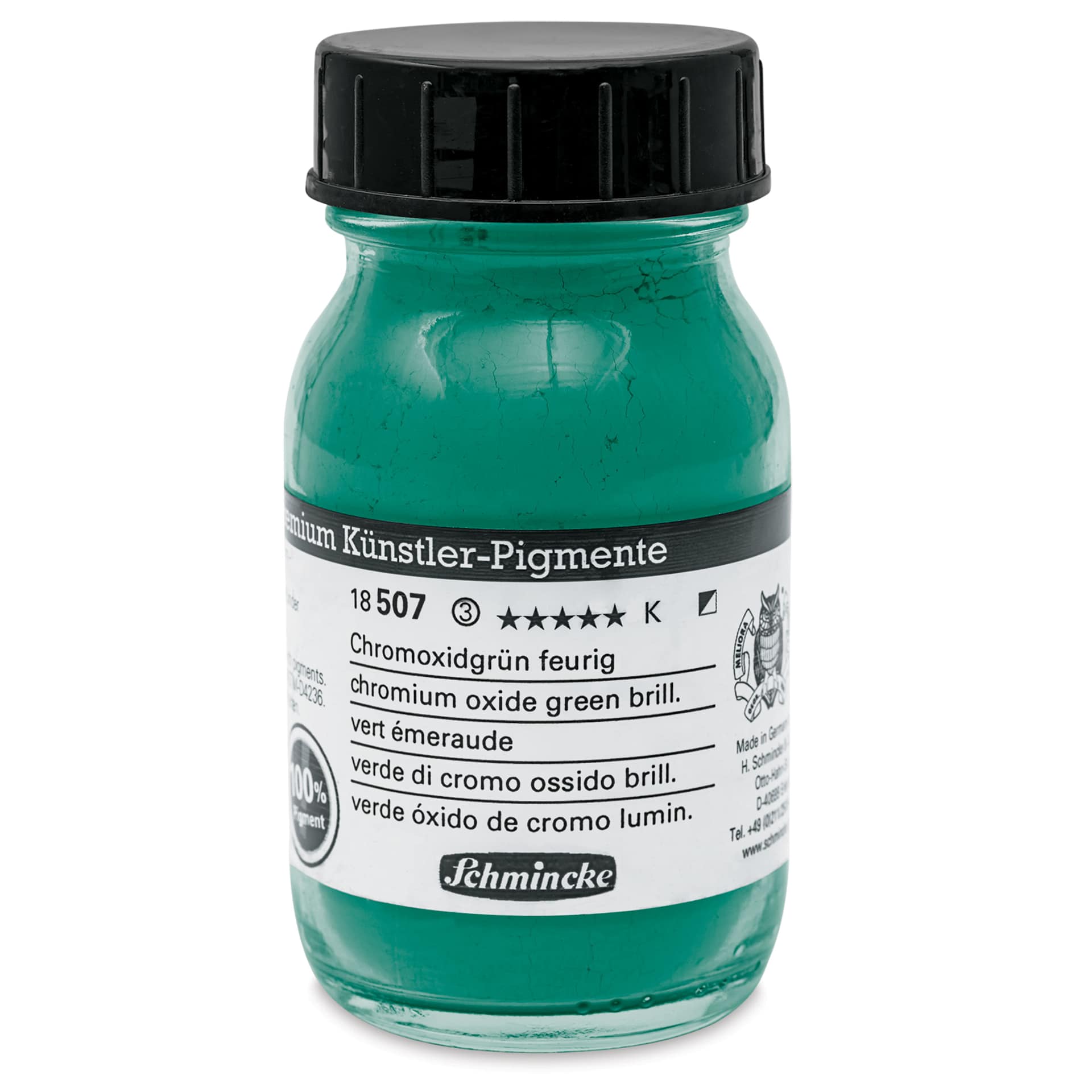 Schmincke Pigment - Chromium Oxide Green Brilliant, 100 ml Jar