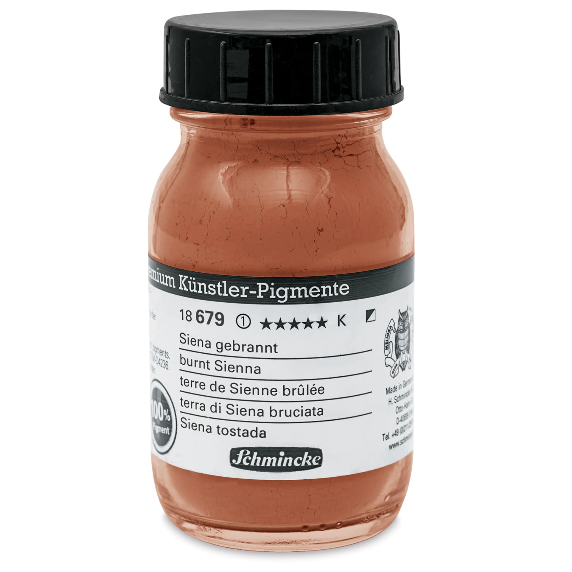 Schmincke Pigment - Burnt Sienna, 100 ml Jar