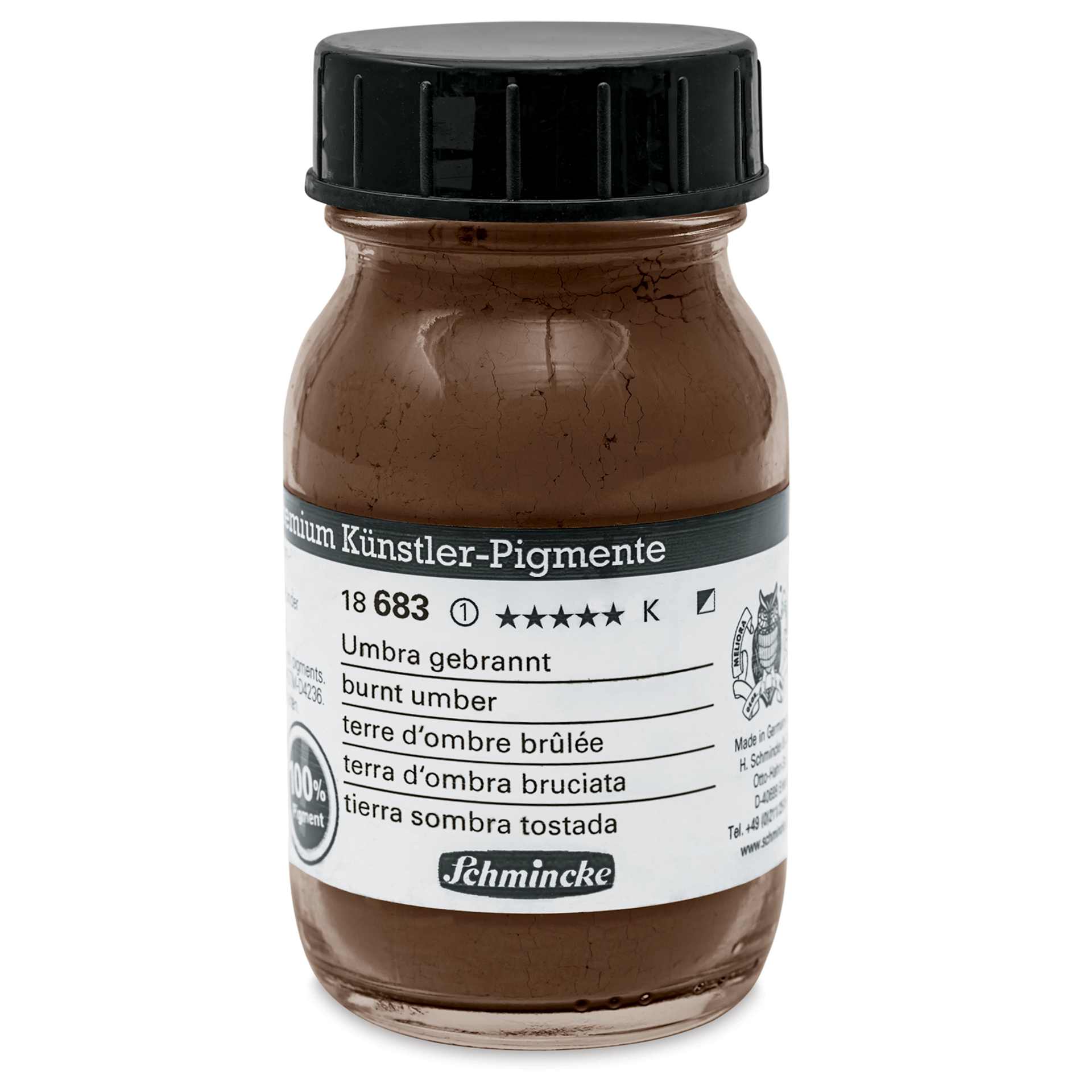 Schmincke Pigment - Burnt Umber, 100 ml Jar