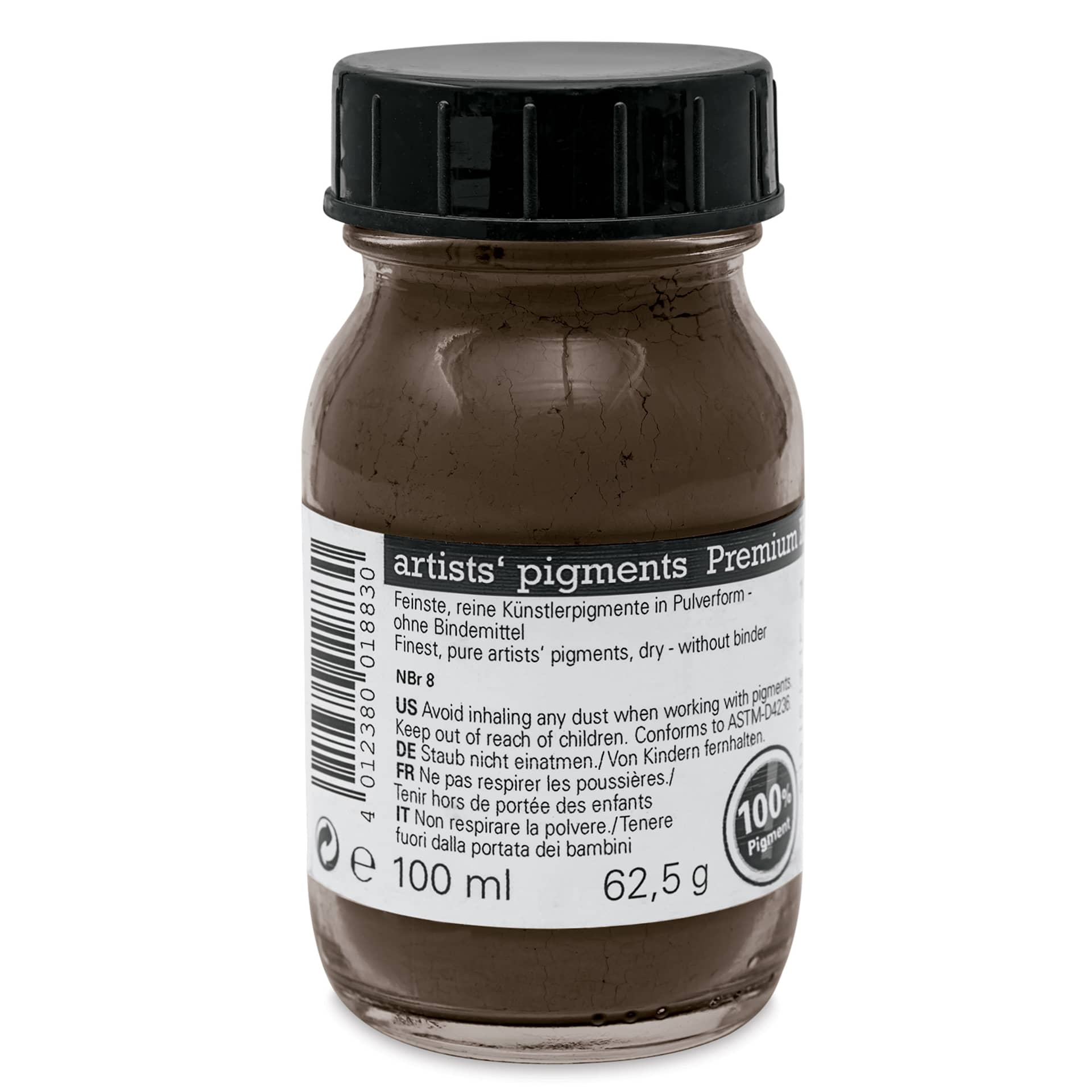 Schmincke Pigment - Vandyke Brown, 100 ml Jar back