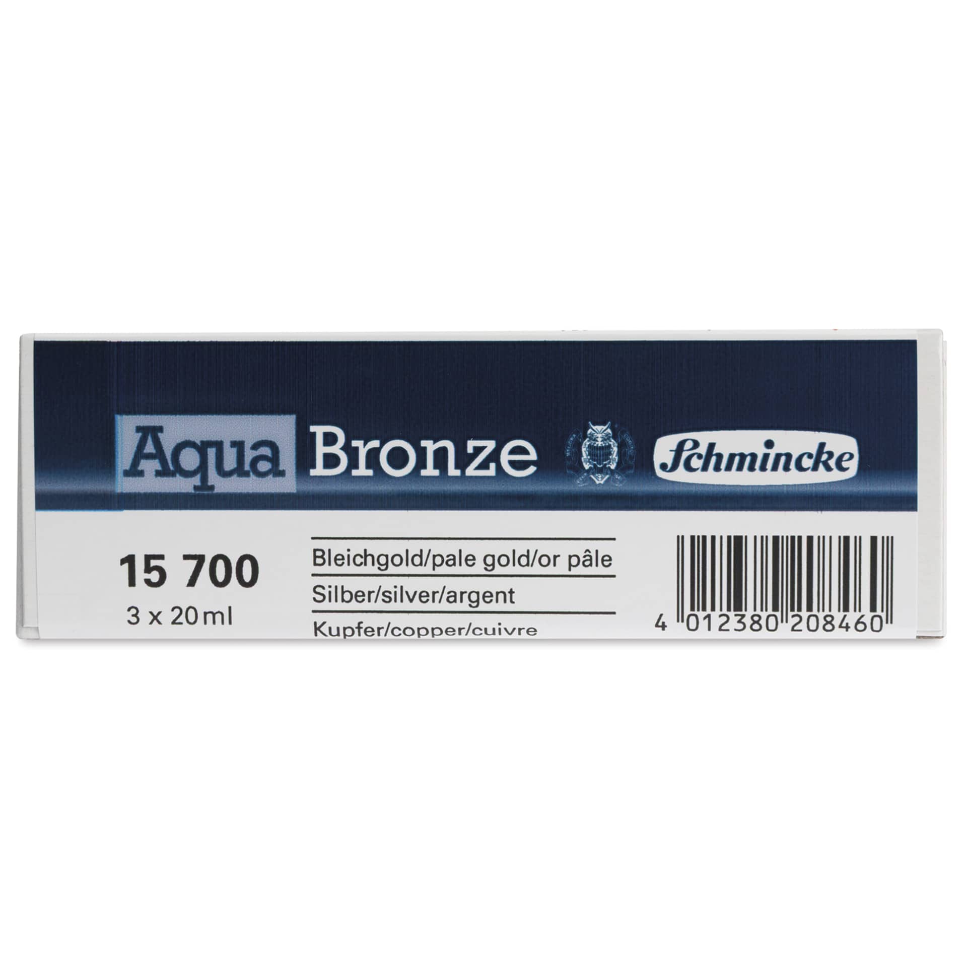 Schmincke Aqua Bronze Powders - Set of 3, 20 ml bottom of the box