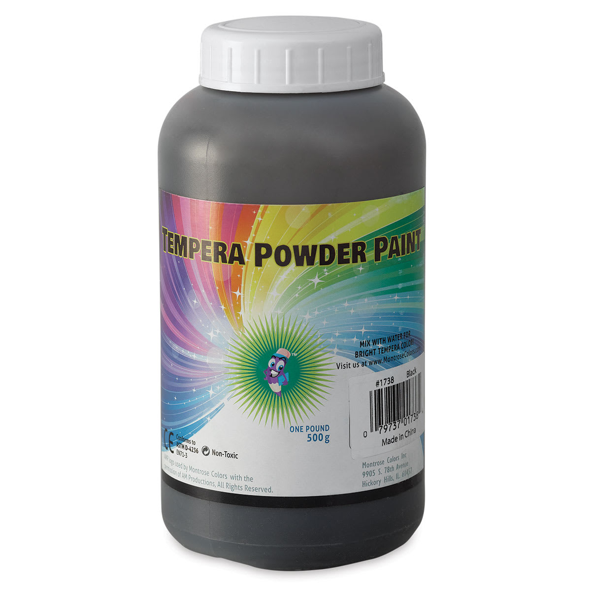 Three Little Twigs Tempera Powder Paint - Black, 1 lb, Jar