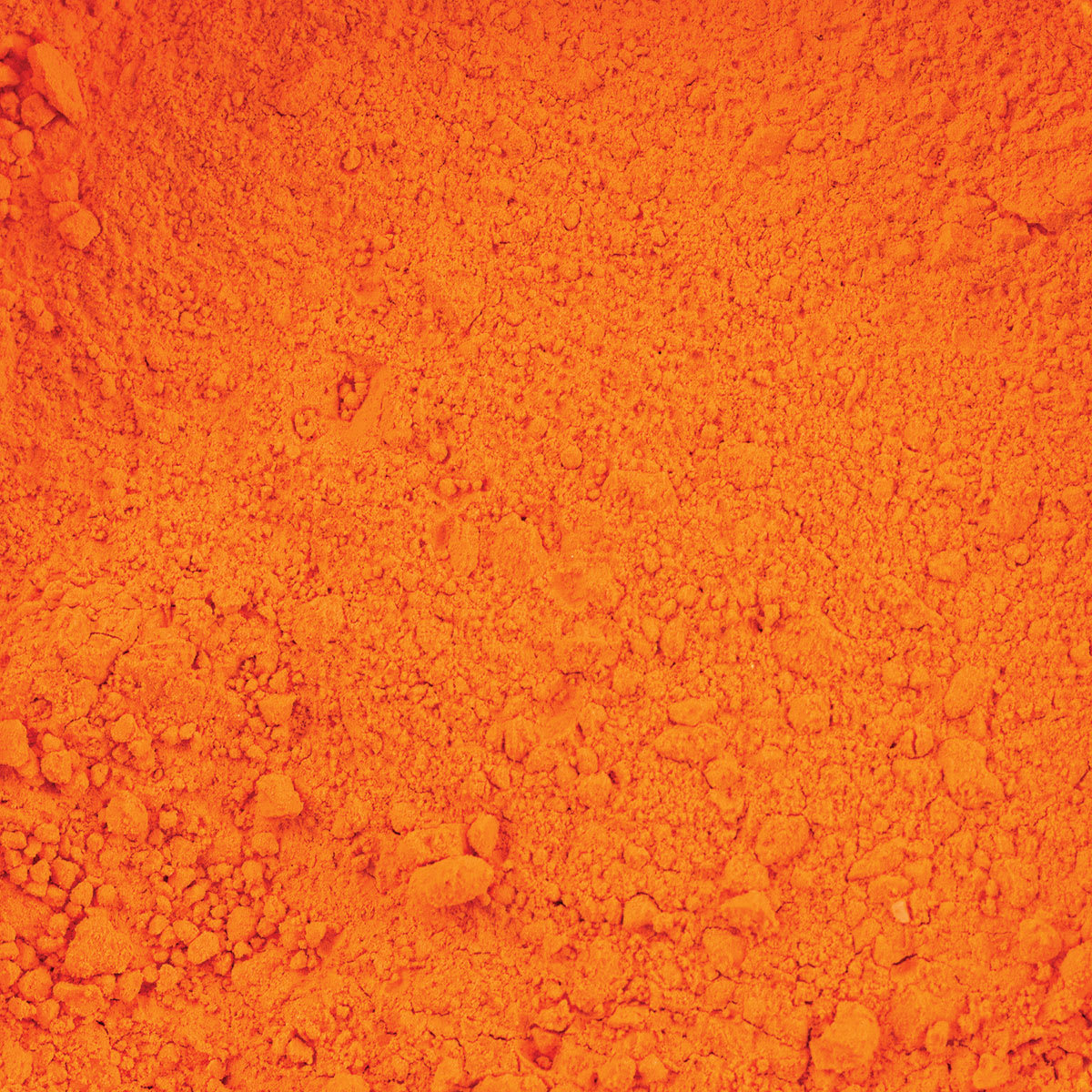 Three Little Twigs Tempera Powder Paint - Orange (Close-up of pigment powder)