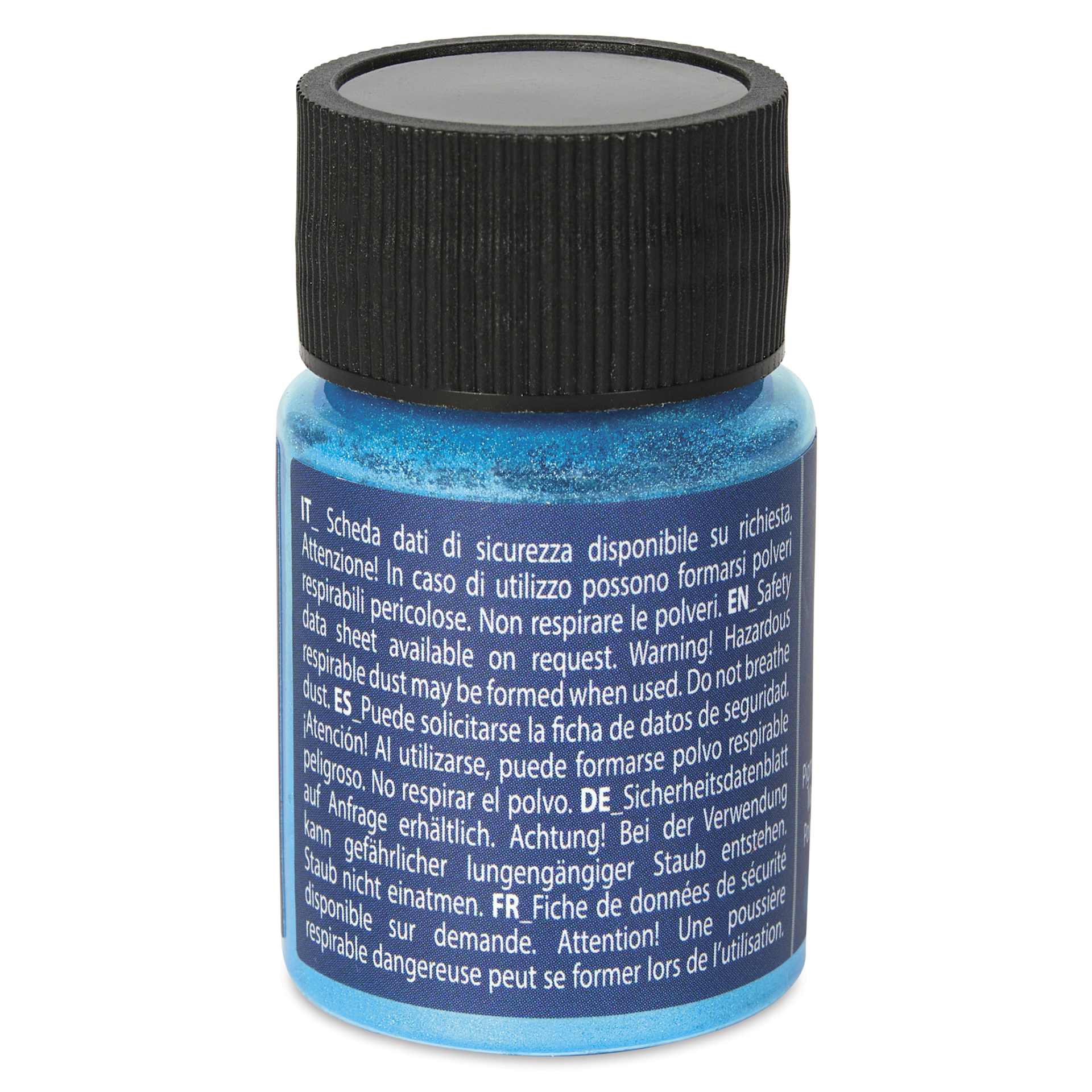 Fleur Powder Pigment - Ocean Blue (Metallic), 5 g back of bottle