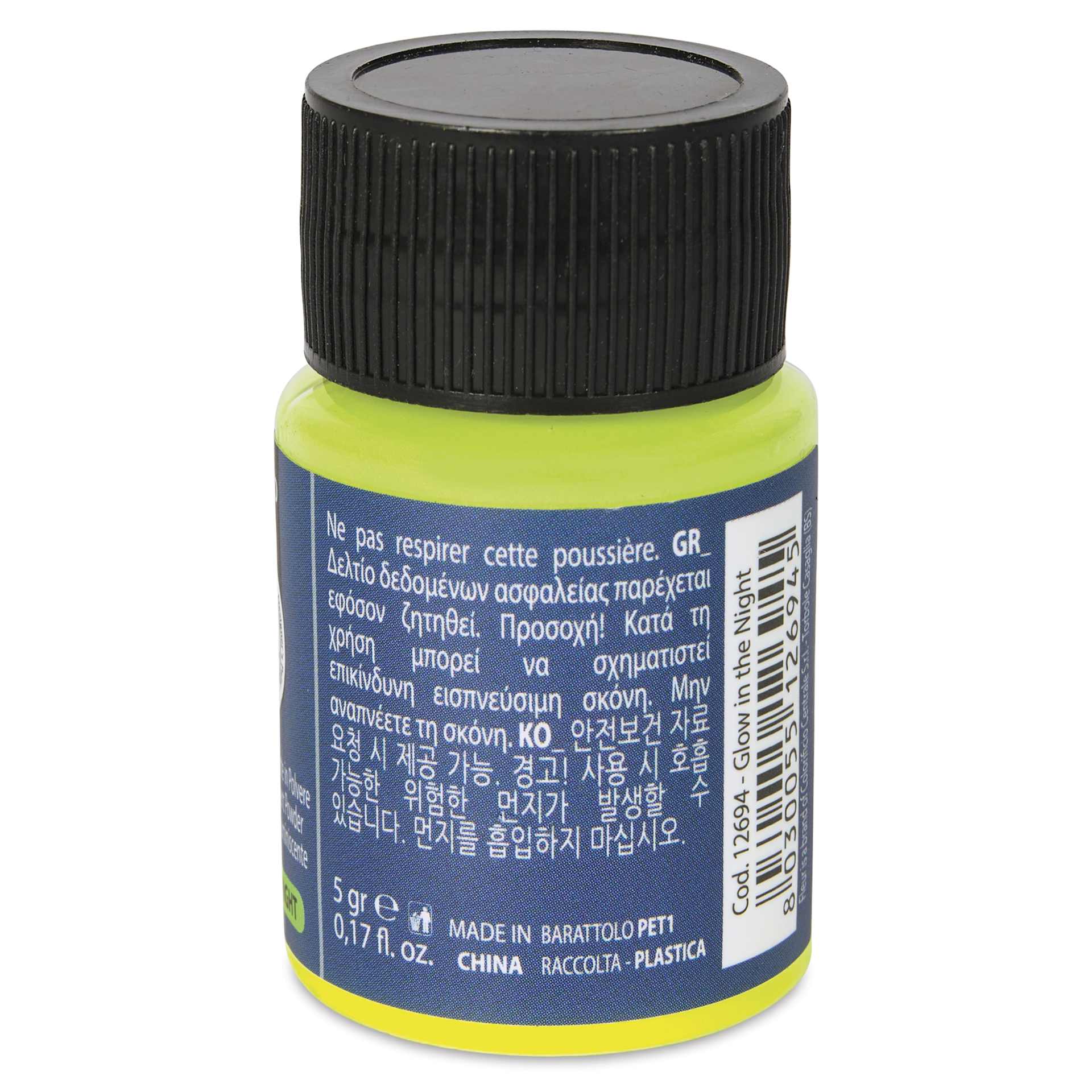 Fleur Powder Pigment - Glow in the Night, 5 g side of bottle