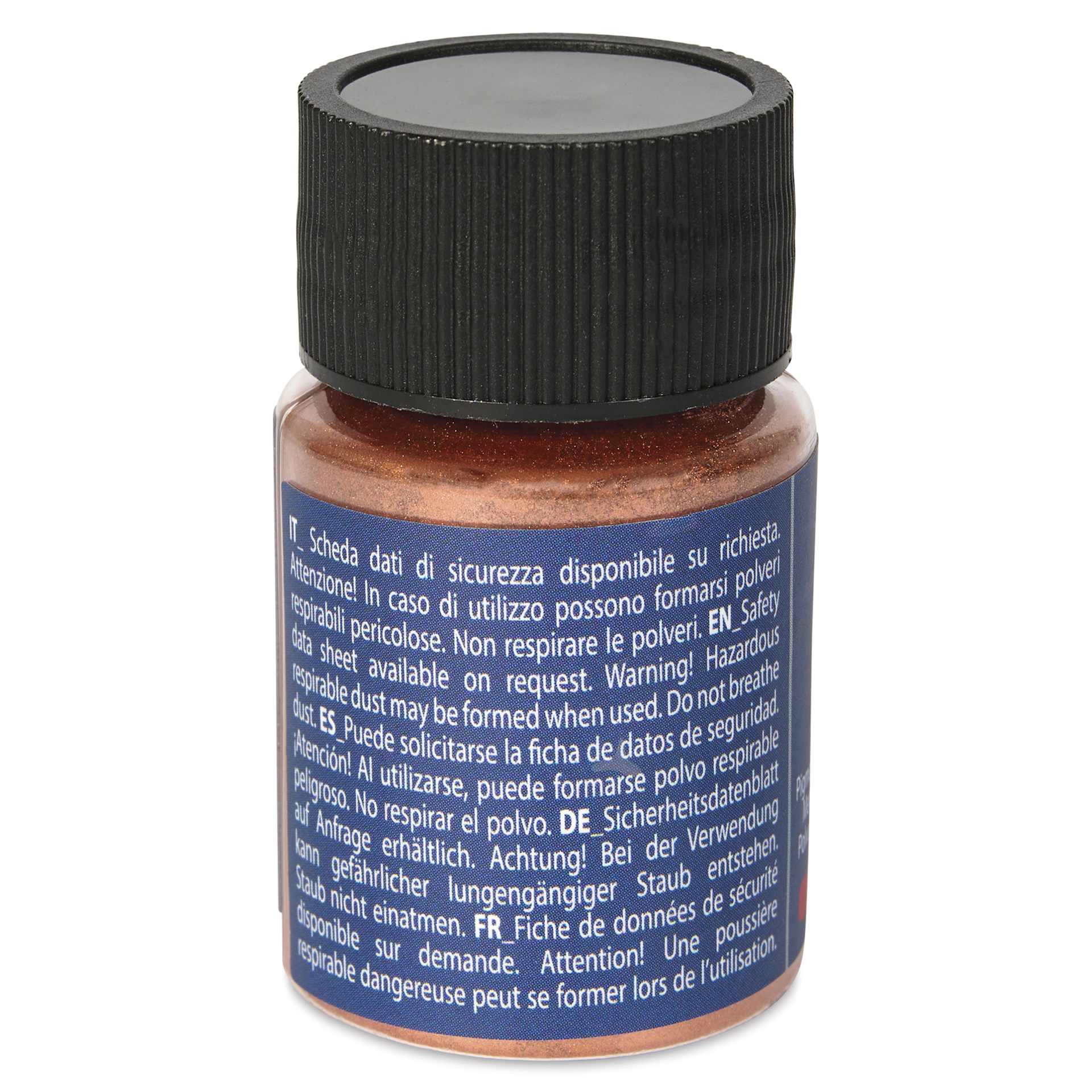 Fleur Powder Pigment - Copper (Metallic), 5 g back of bottle