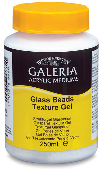 Winsor & Newton Galeria Texture Gel Medium - Front of bottle of Glass Bead Texture Gel