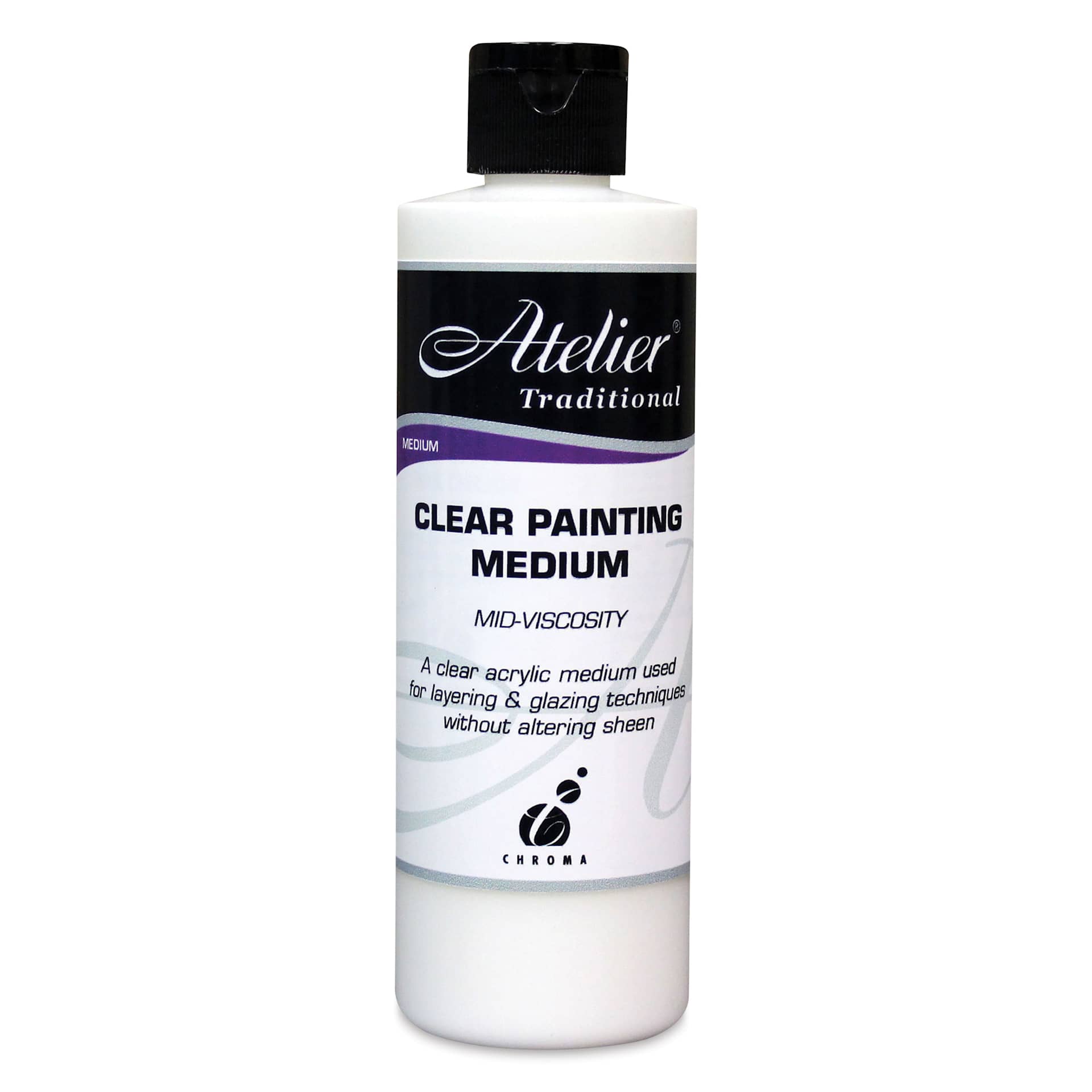 Chroma Atelier Clear Painting Medium - 8 oz bottle