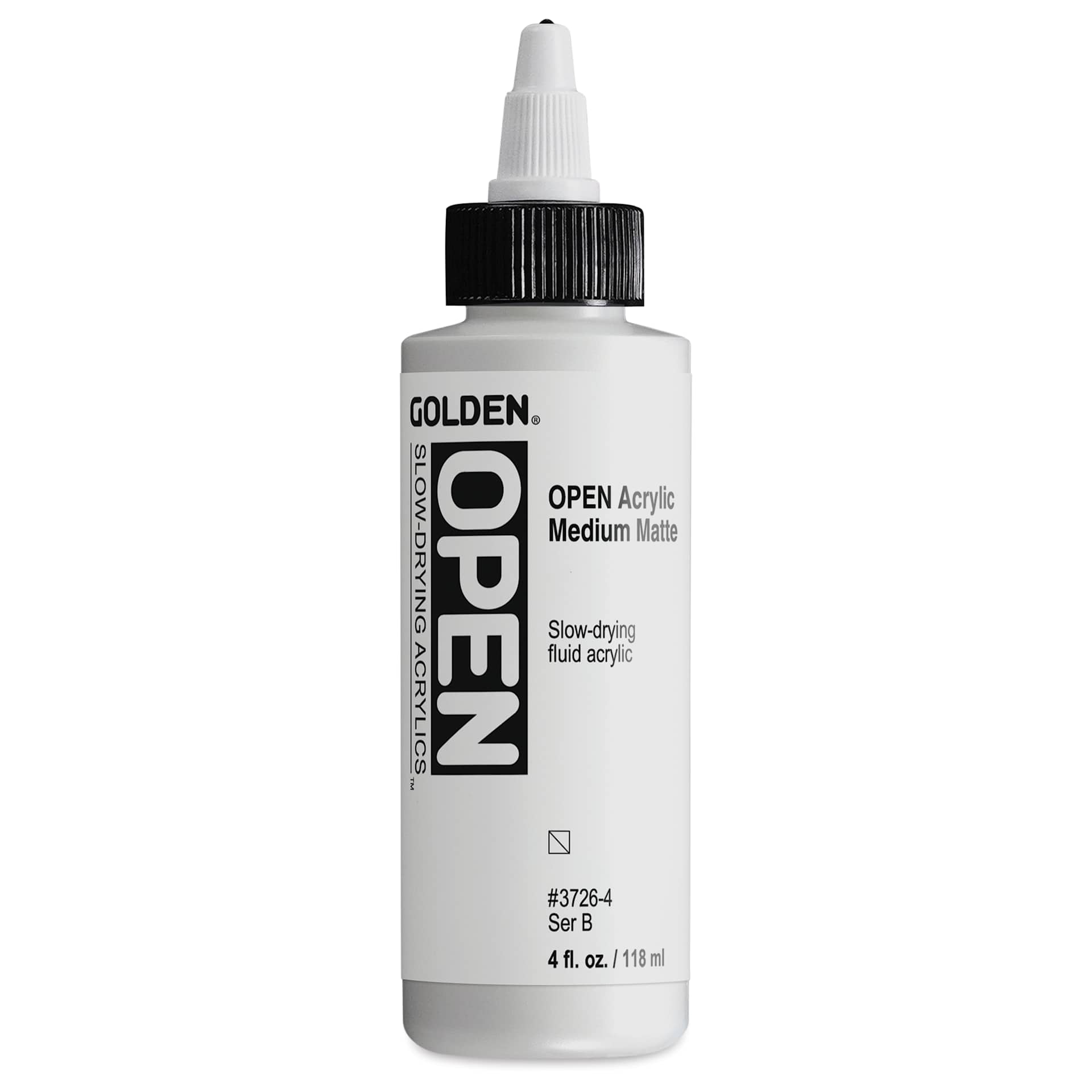 Golden Open Acrylic Medium - Matte, 4 oz jar