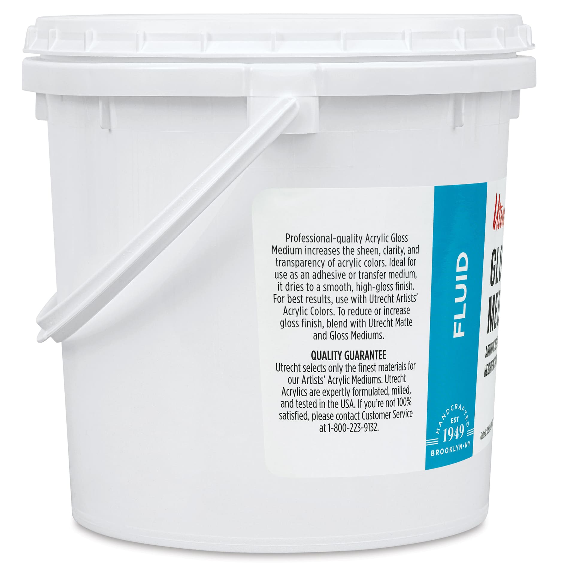Utrecht Acrylic Medium - Gloss Medium, 128 oz (left side)