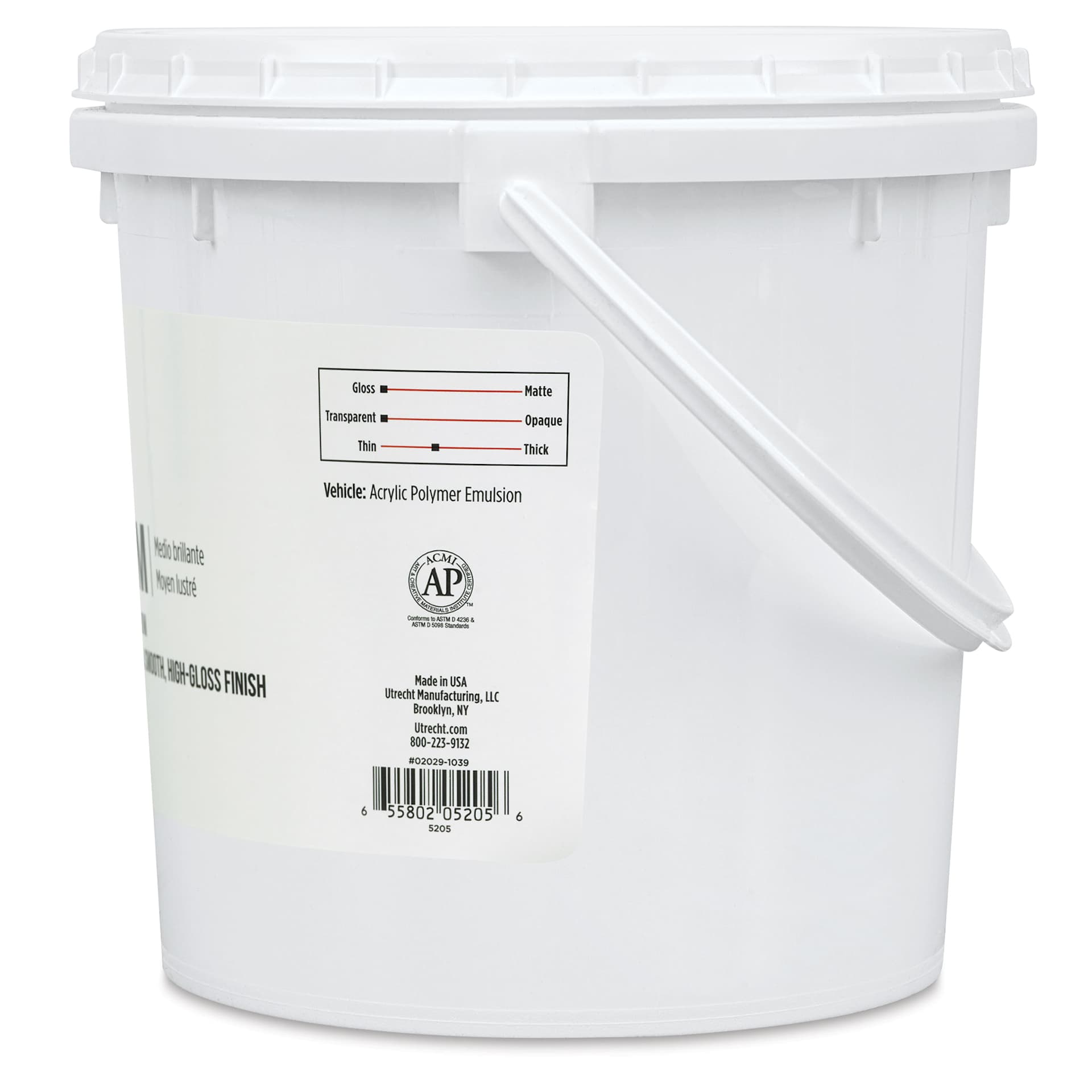 Utrecht Acrylic Medium - Gloss Medium, 128 oz (right side)