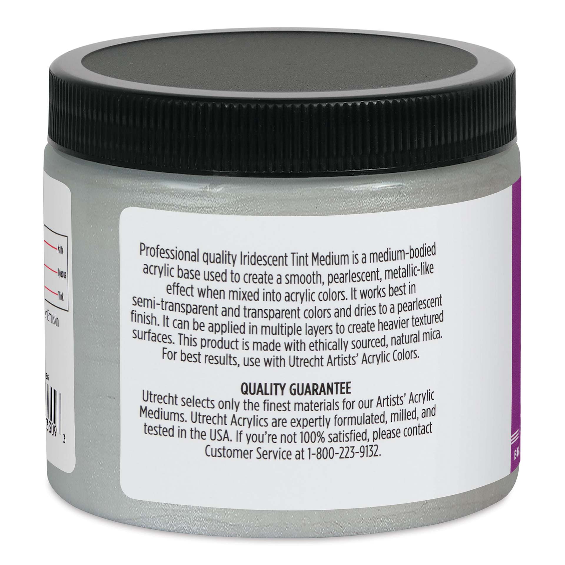 Utrecht Artists' Acrylic Iridescent Tint Medium - 16 oz left side