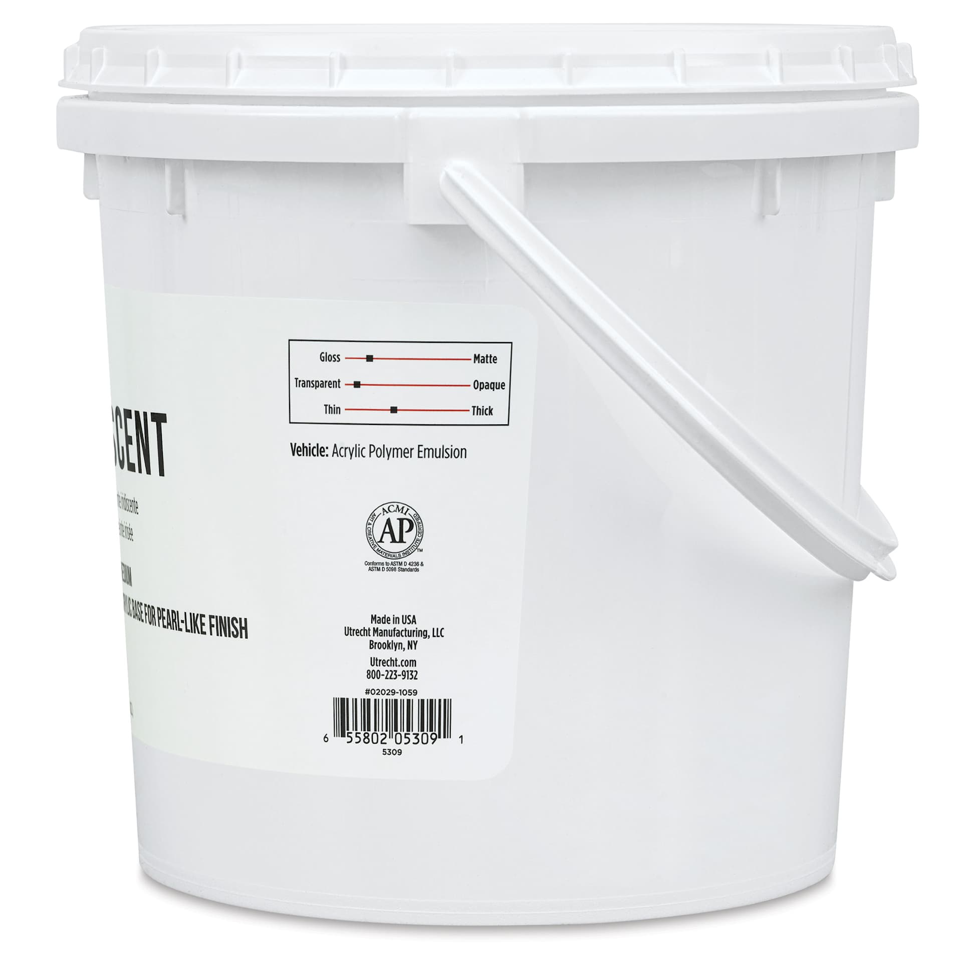 Utrecht Artists' Acrylic Iridescent Tint Medium - 128 oz (right side)