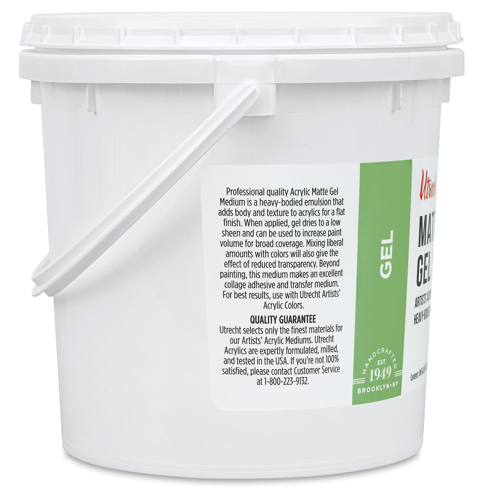 Utrecht Acrylic Medium - Gel Matte Medium, 128 oz (left side)