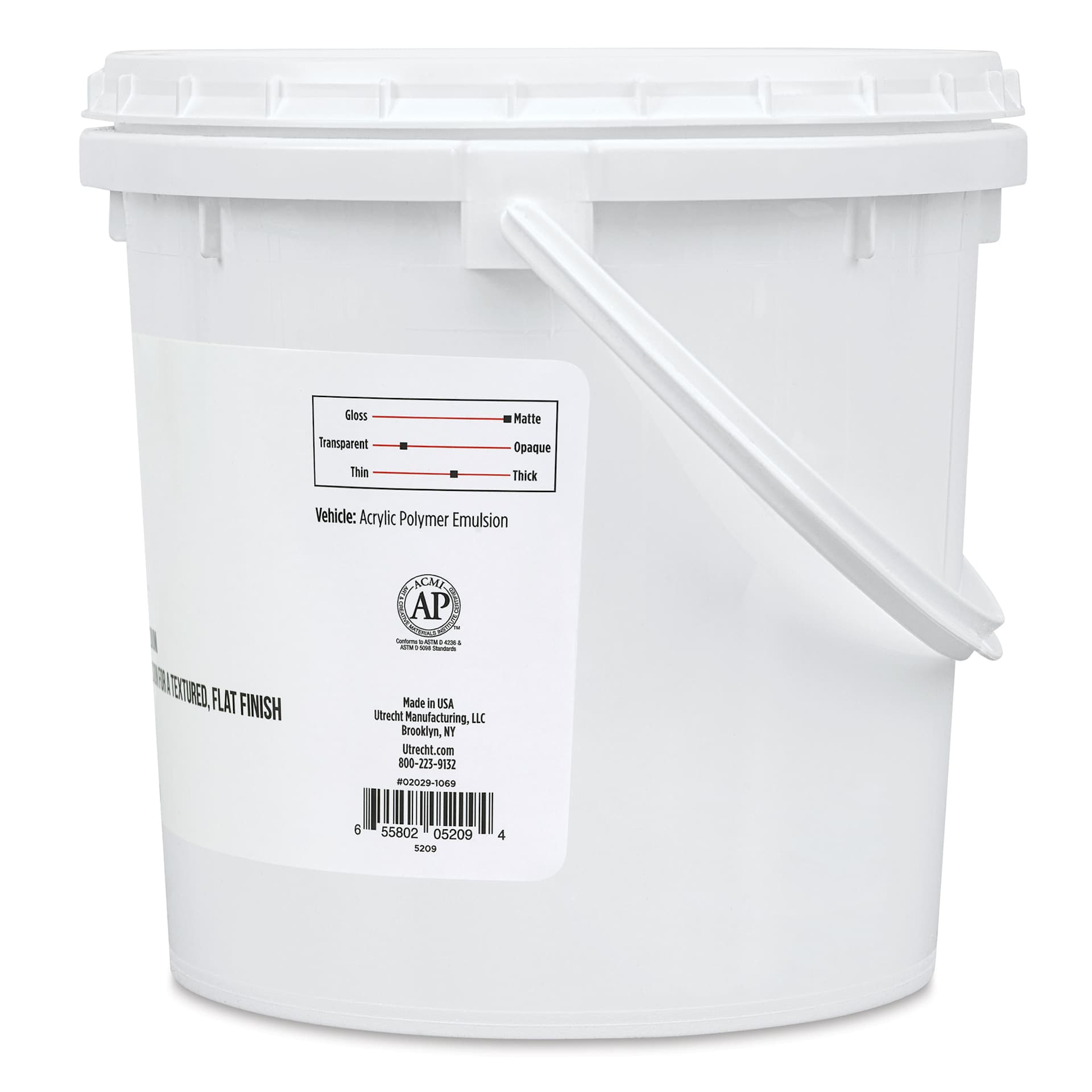 Utrecht Acrylic Medium - Gel Matte Medium, 128 oz (right side)