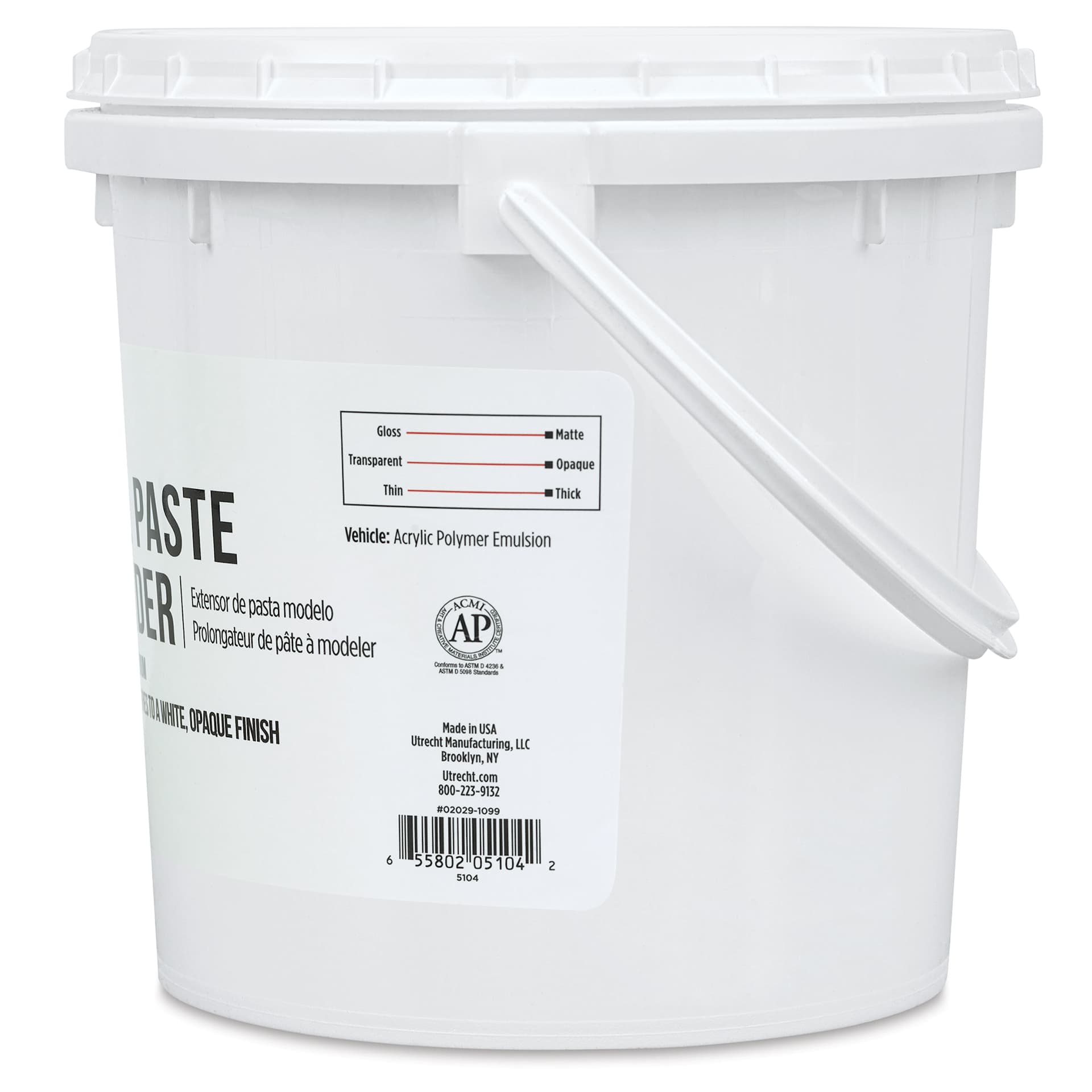 Utrecht Artists' Acrylic Model Paste Extender - 128 oz (right side)