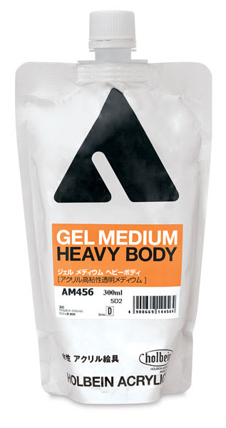 Holbein Acrylic Gel Mediums - Heavy Body Gel Medium shown upright