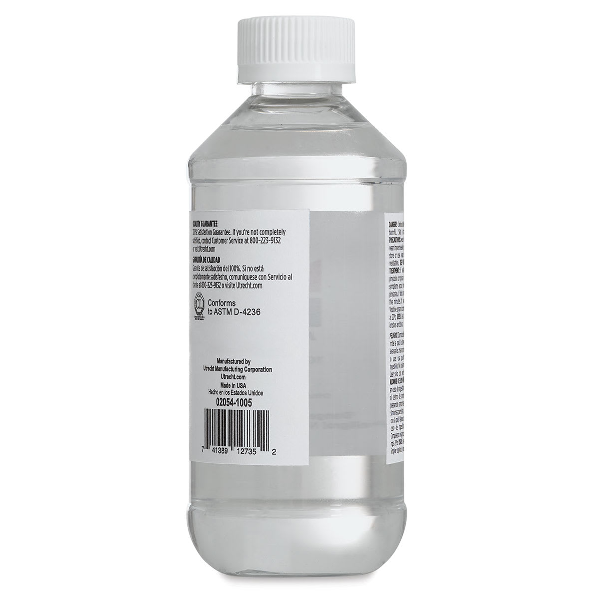 Utrecht NOOD Odorless Paint Thinner - 236 ml, Bottle (Back)