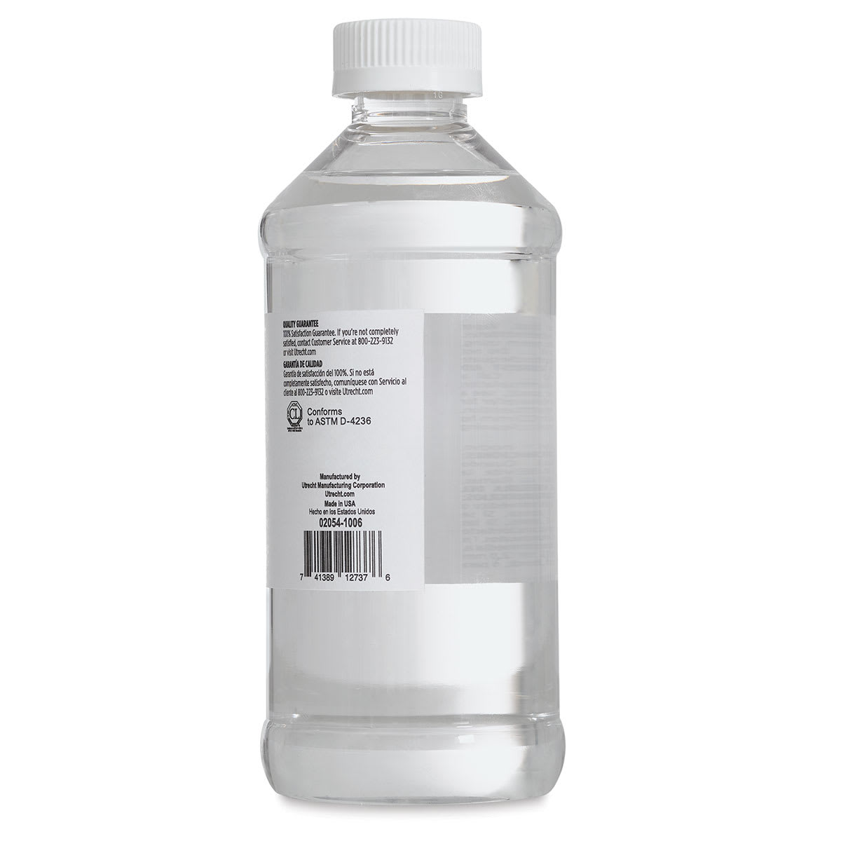 Utrecht NOOD Odorless Paint Thinner - 473 ml, Bottle (Back)