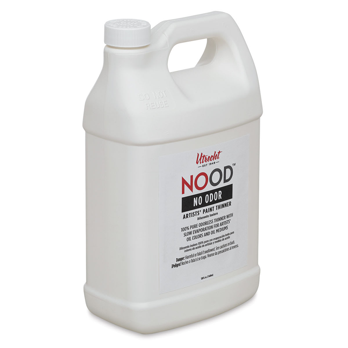 Utrecht NOOD Odorless Paint Thinner - 3.8 L, Bottle (Angled view)
