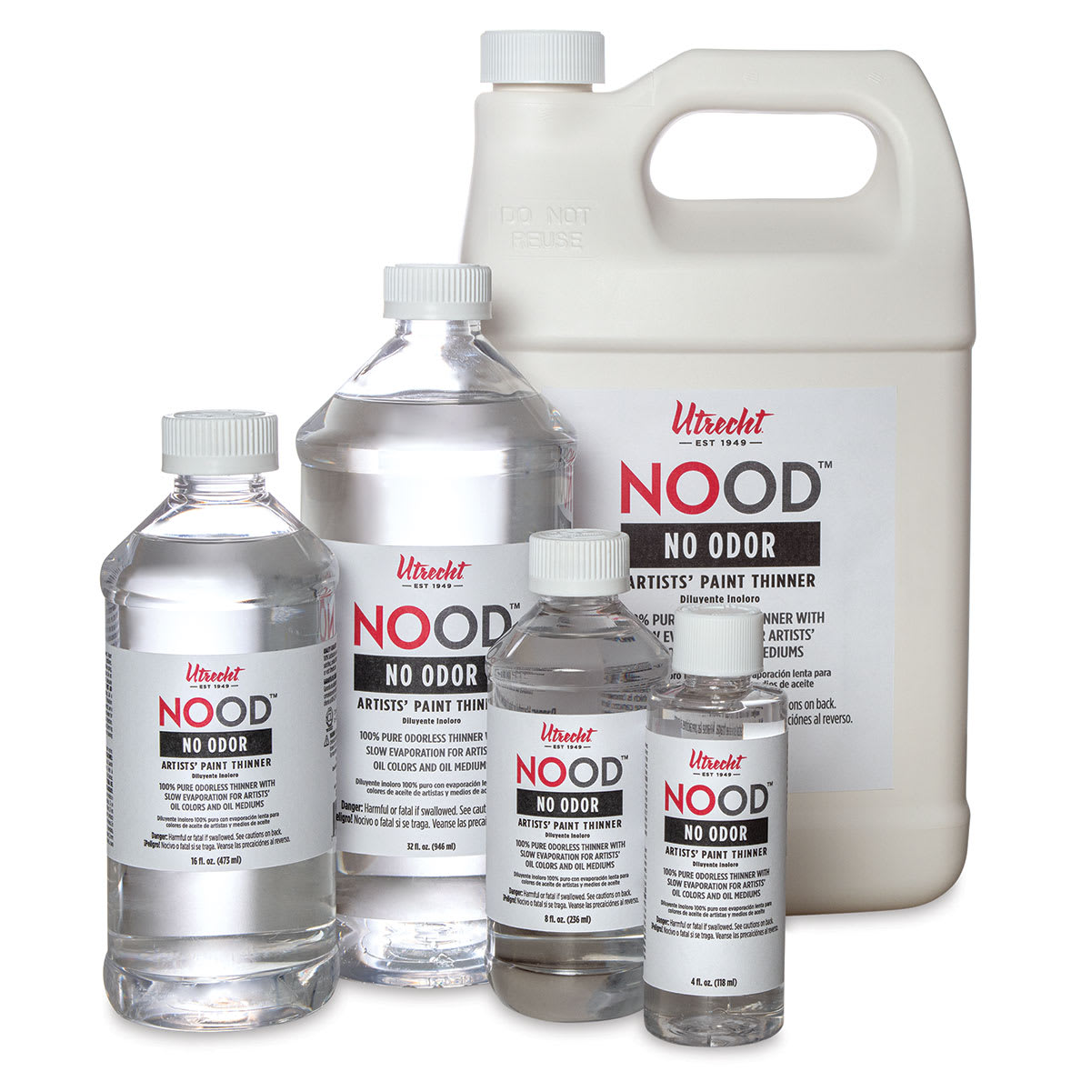 Utrecht NOOD Odorless Paint Thinner (Assorted sized bottles)
