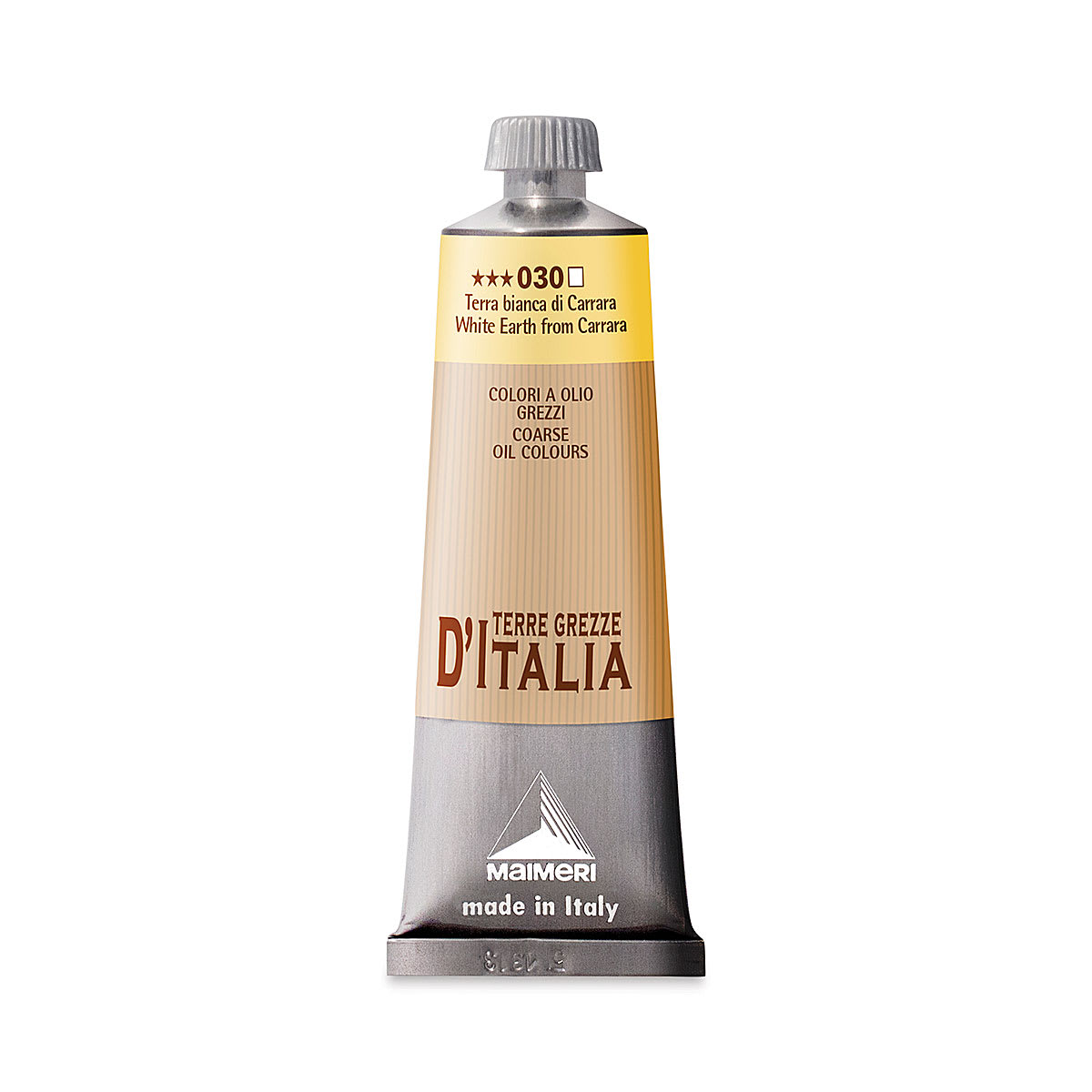 Maimeri Italian Natural Earth Oil Color - White Earth from Carrara, 60 ml tube