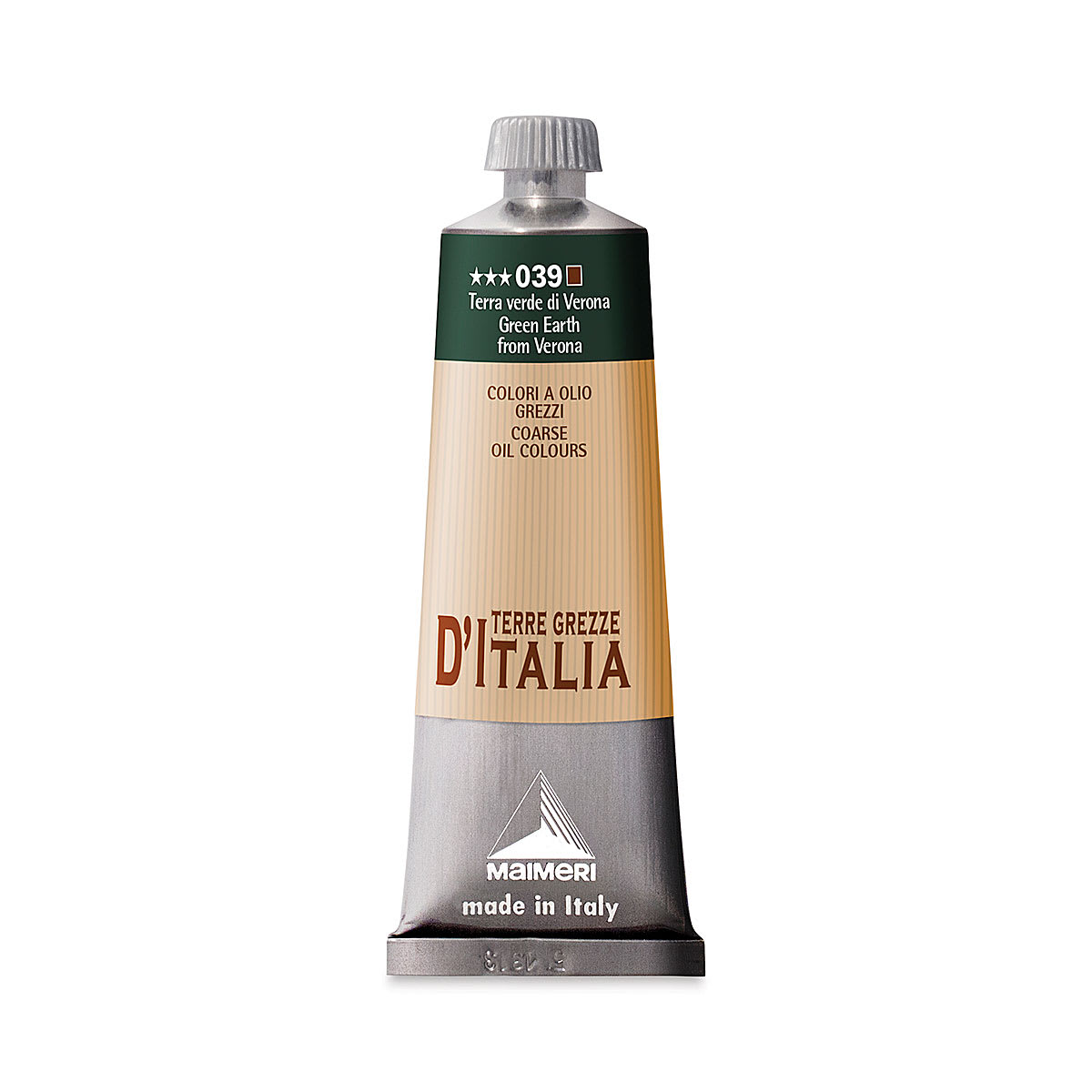 Maimeri Italian Natural Earth Oil Color - Green Earth from Verona, 60 ml tube