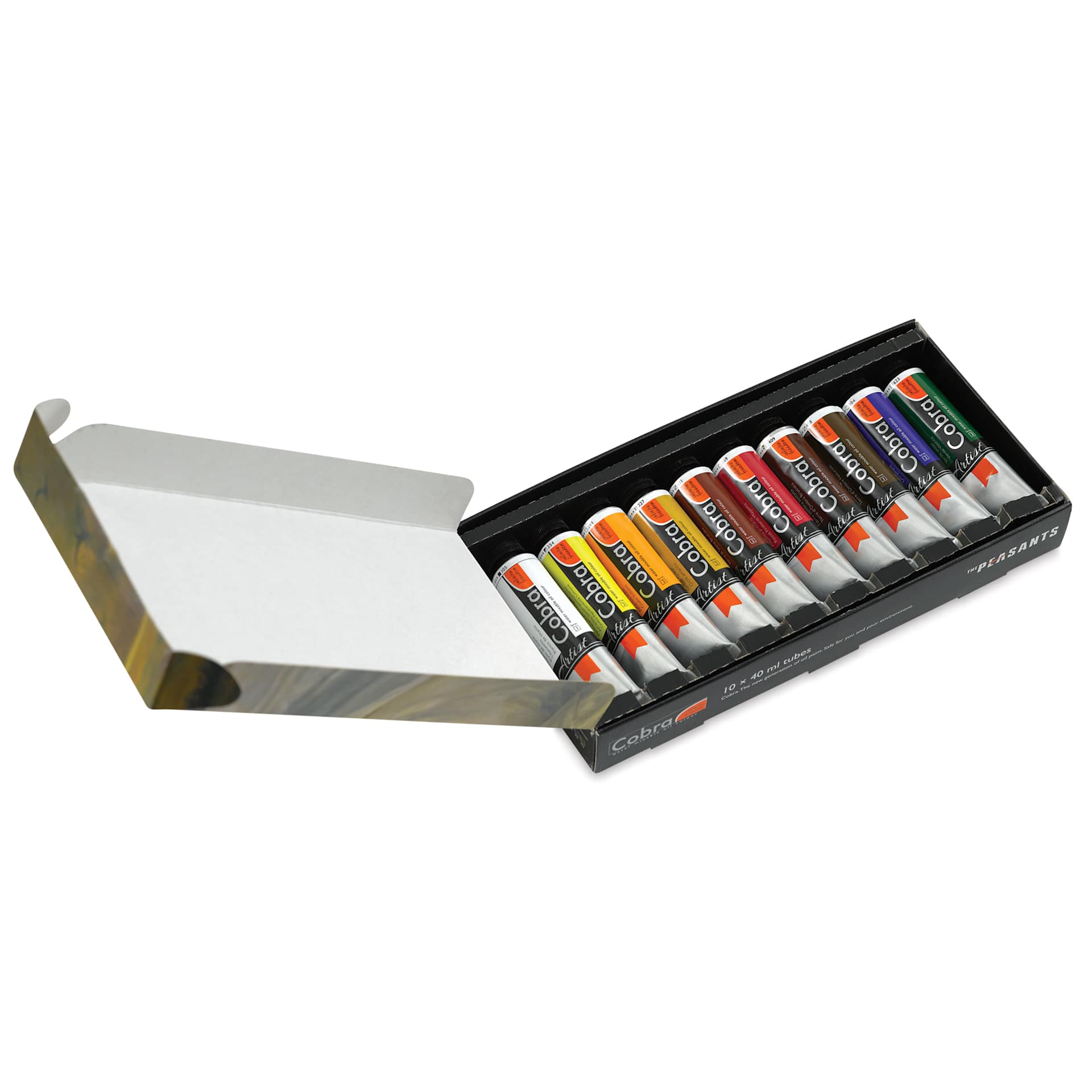 Cobra Artist Water Mixable Oil Paint - Peasants Portrait, Set of 10, 40 ml tube open package